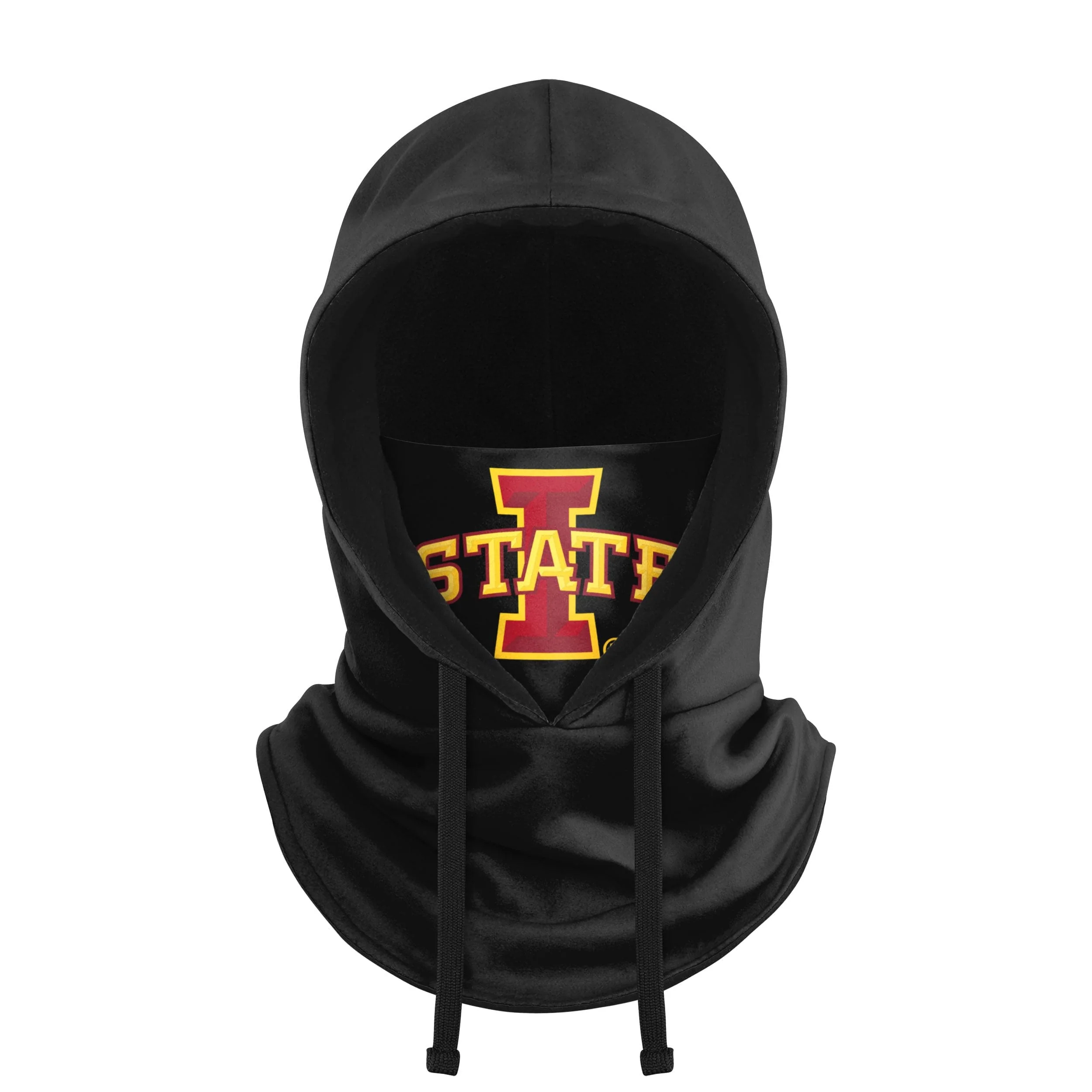 Iowa State Cyclones NCAA Black Drawstring Hooded Gaiter