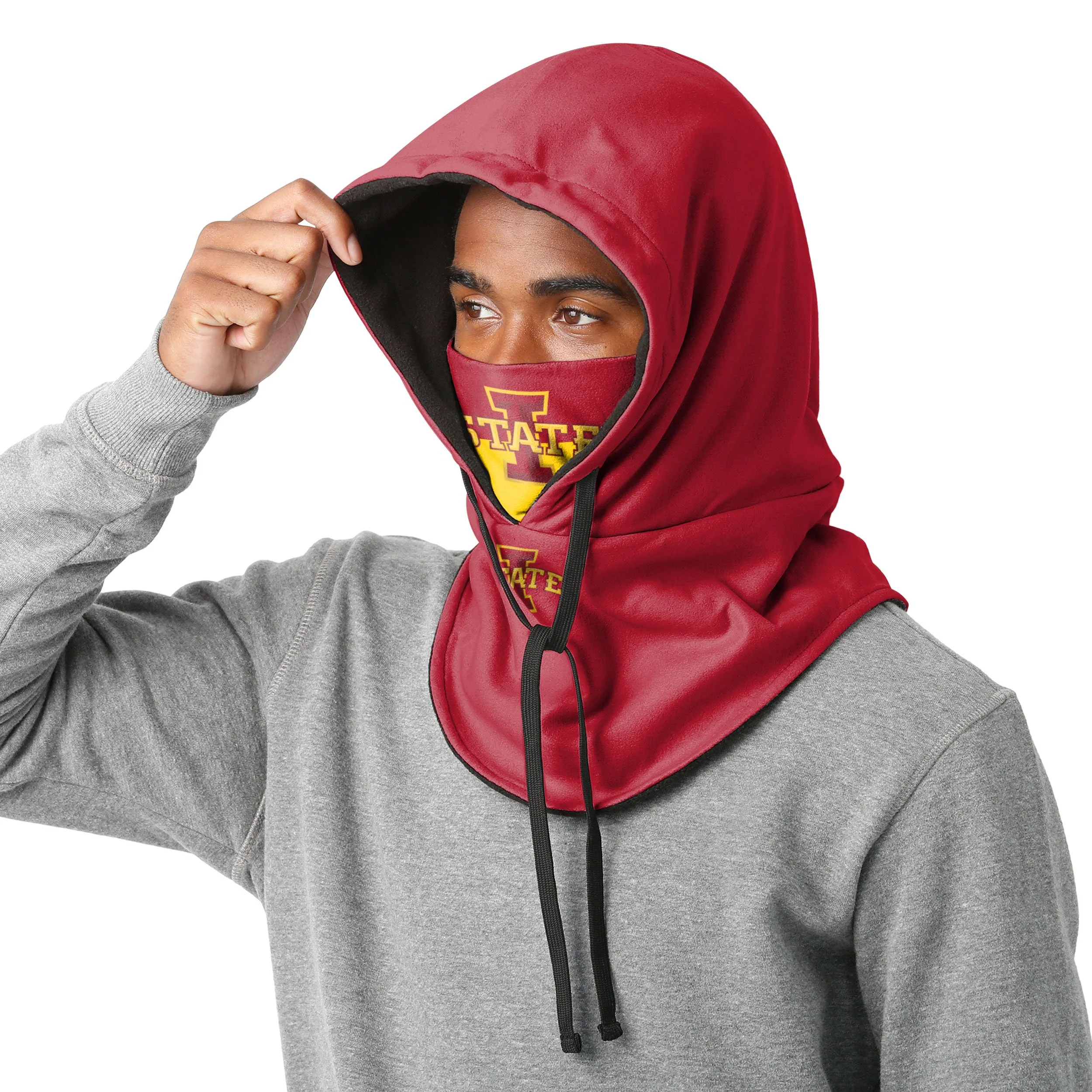 Iowa State Cyclones NCAA Drawstring Hooded Gaiter - Image 3