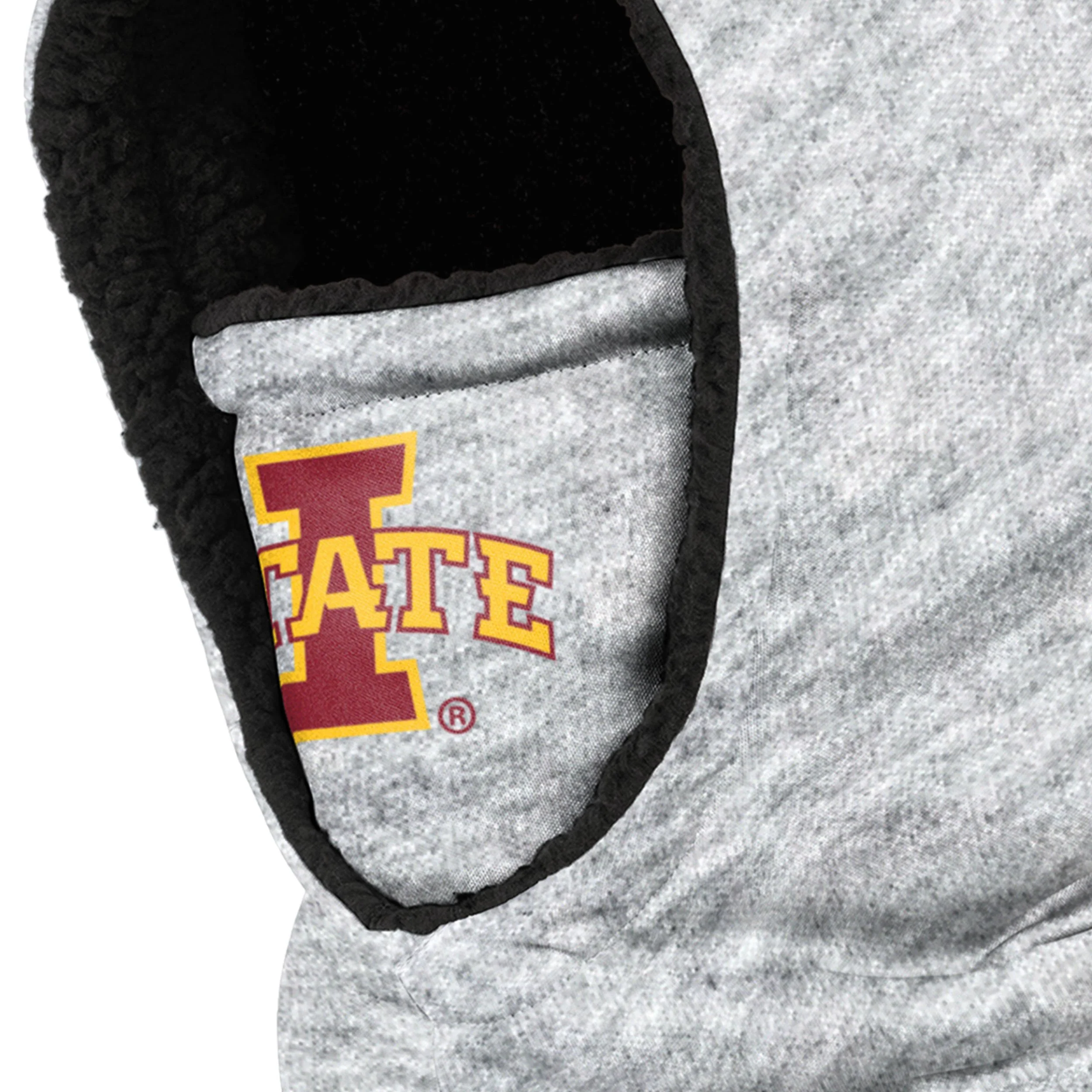 Iowa State Cyclones NCAA Heather Grey Big Logo Hooded Gaiter - Image 3