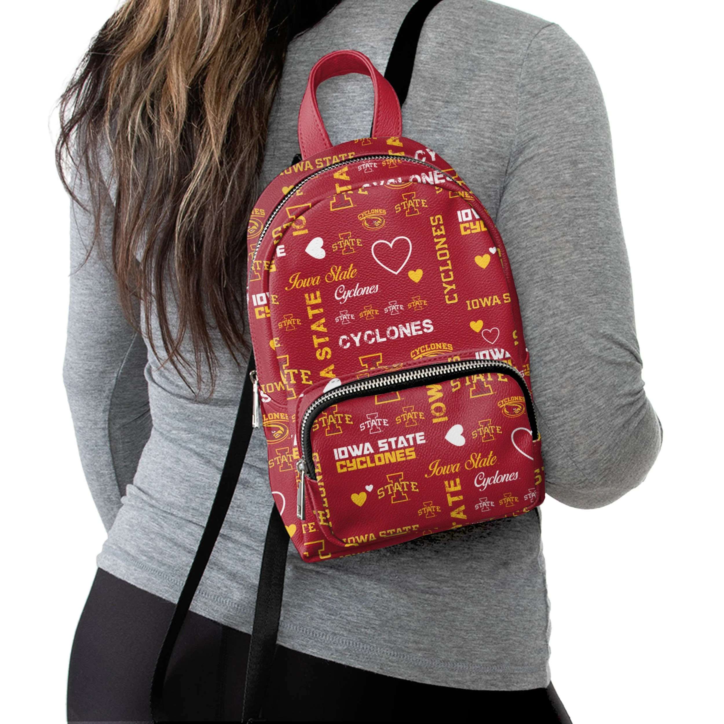 Iowa State Cyclones NCAA Logo Love Mini Backpack - Image 2