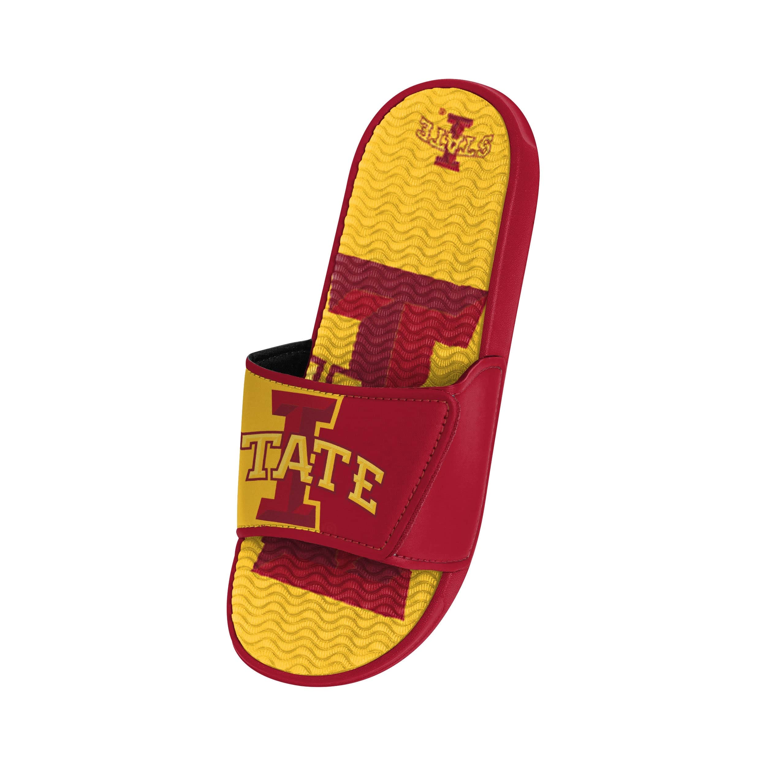 Iowa State Cyclones NCAA Mens Colorblock Big Logo Gel Slides - Image 3