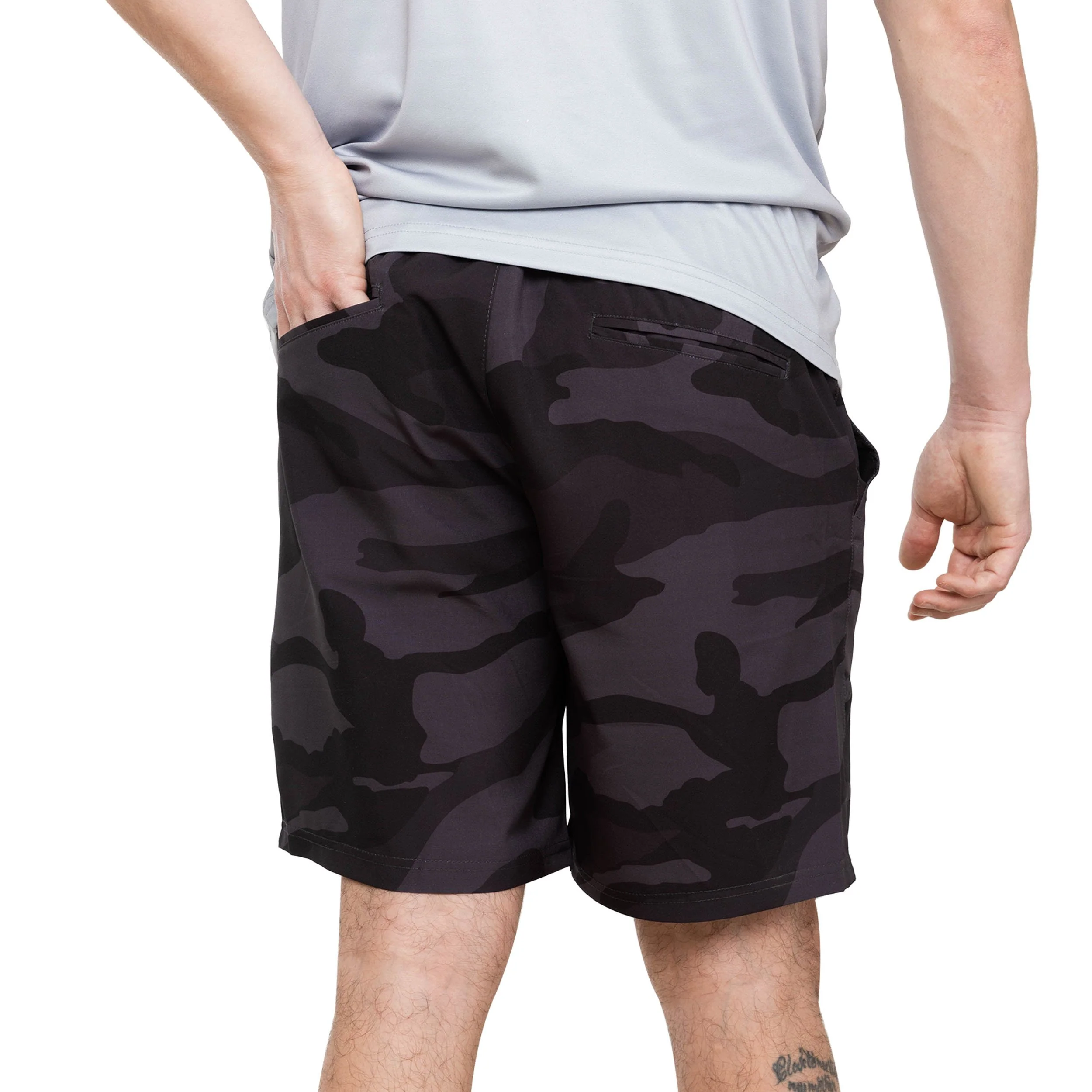 Iowa State Cyclones NCAA Mens Nightcap Camo Walking Shorts - Image 3