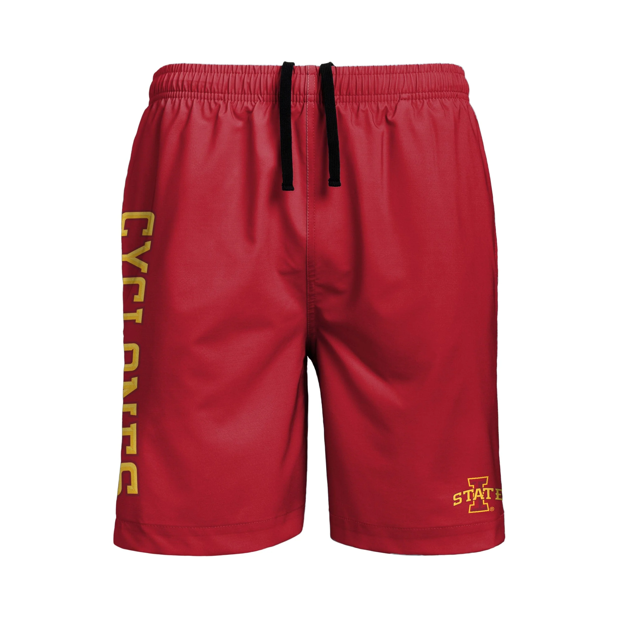 Iowa State Cyclones NCAA Mens Solid Wordmark Traditional Swimming Trunks