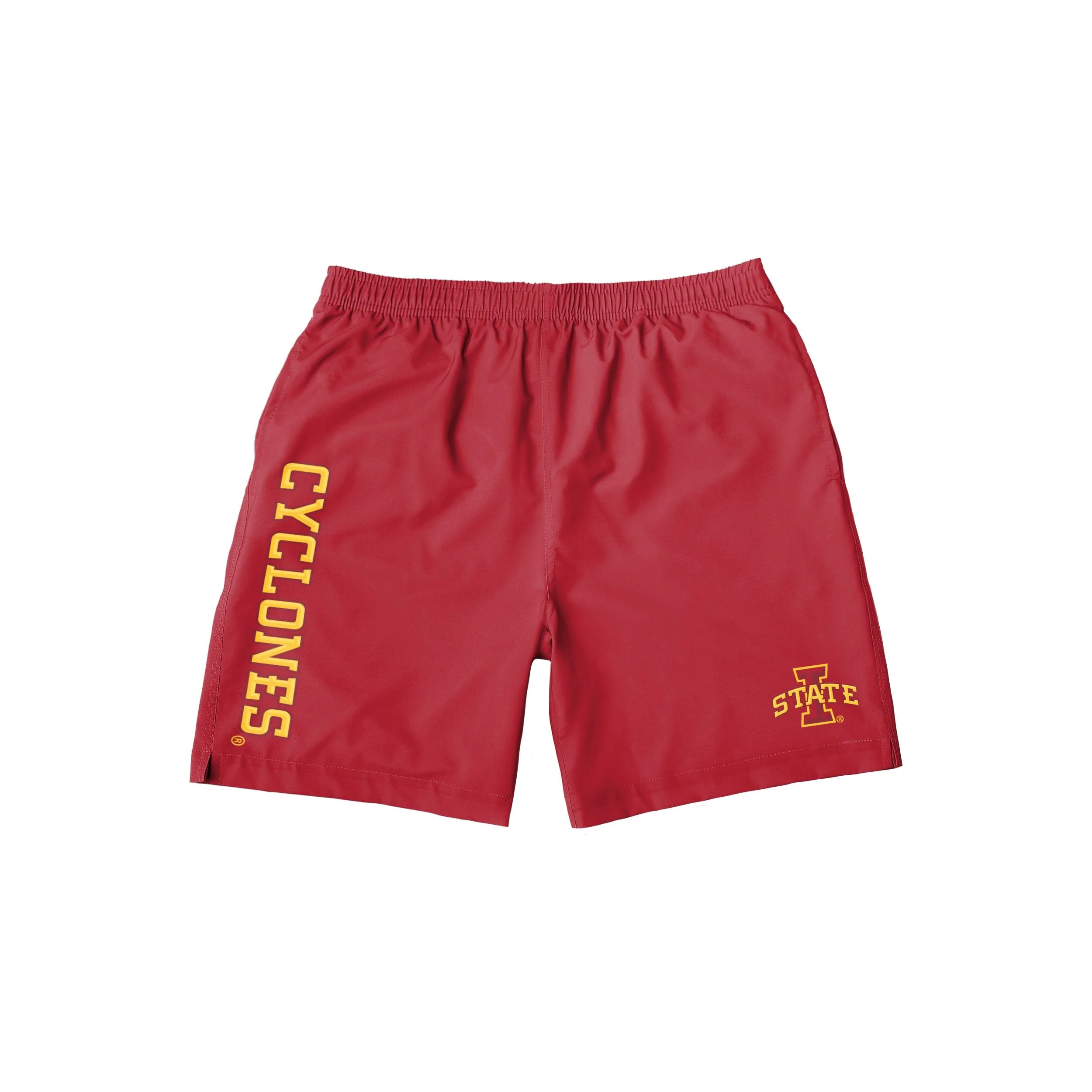 Iowa State Cyclones NCAA Mens Solid Wordmark Traditional Swimming Trunks - Image 4
