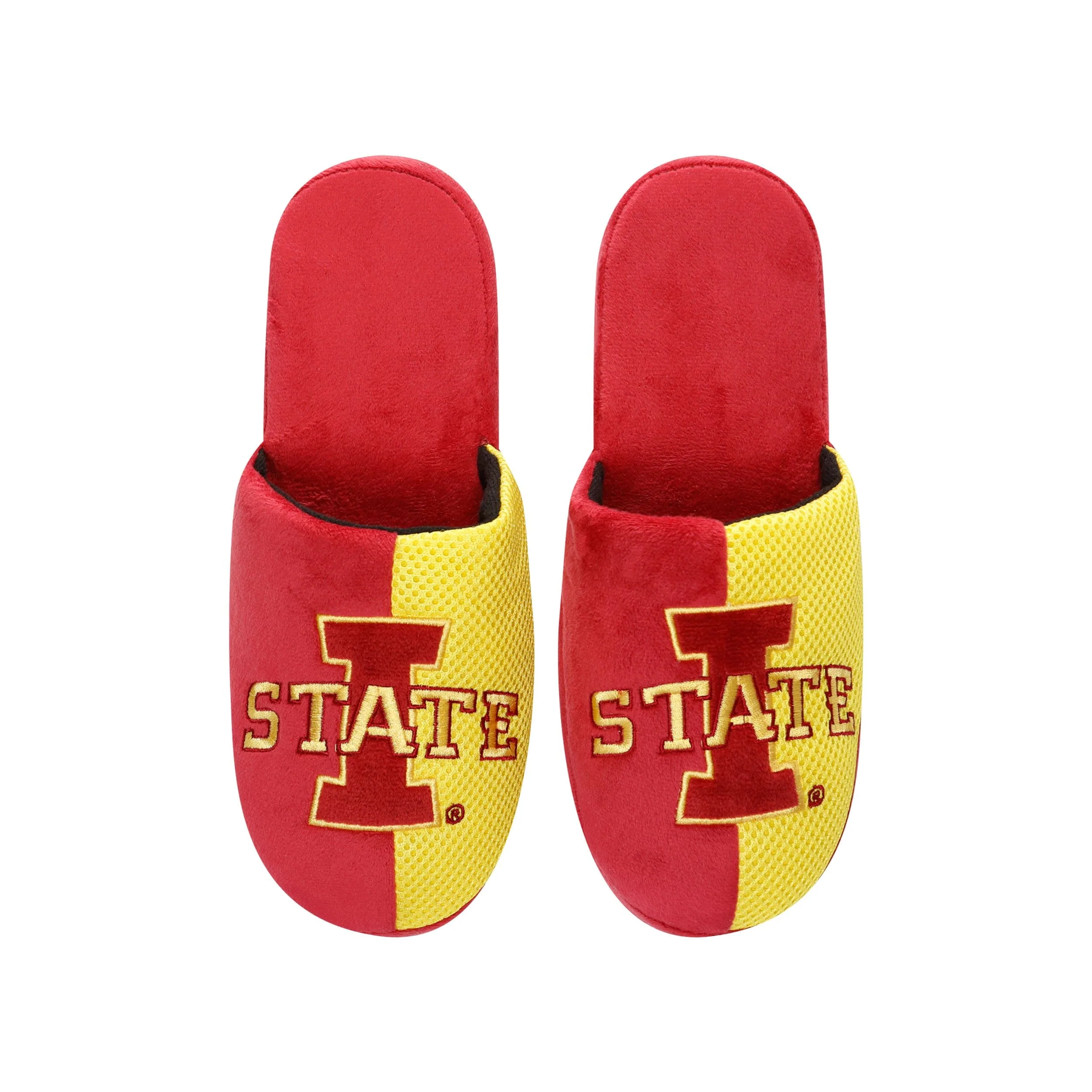 Iowa State Cyclones NCAA Mens Team Logo Staycation Slippers - Image 4