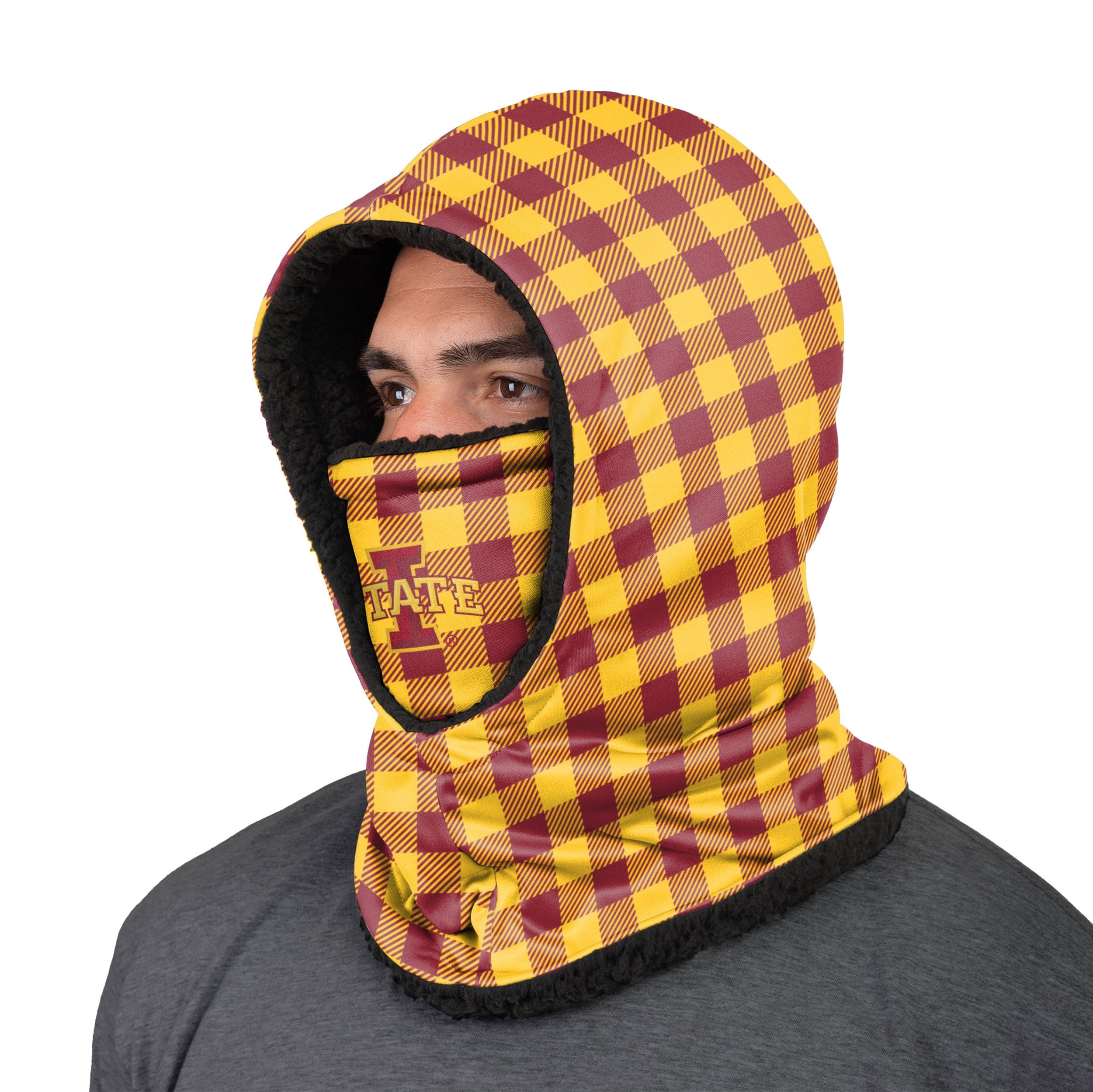 Iowa State Cyclones NCAA Plaid Hooded Gaiter - Image 2