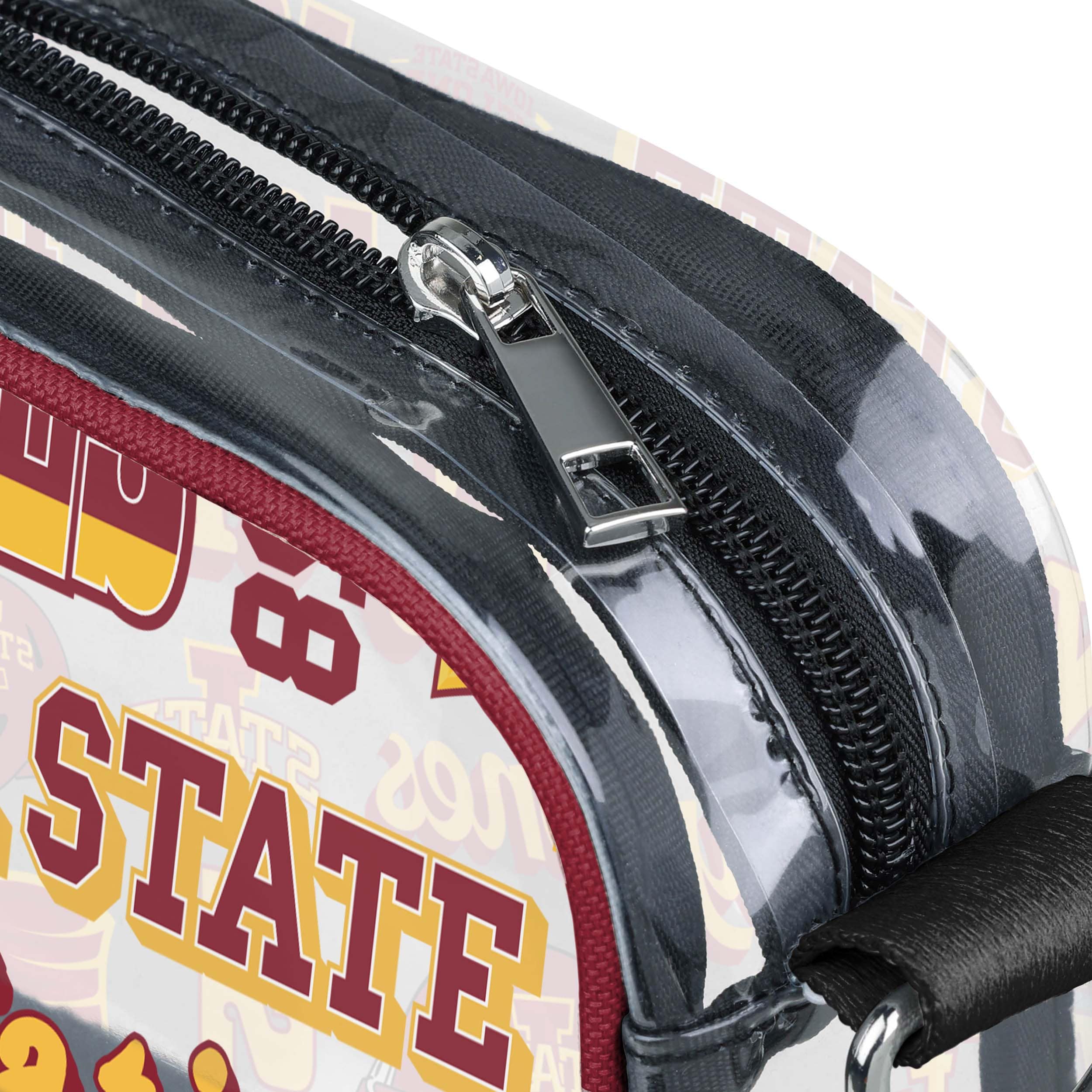 Iowa State Cyclones NCAA Repeat Retro Print Clear Crossbody Bag - Image 4