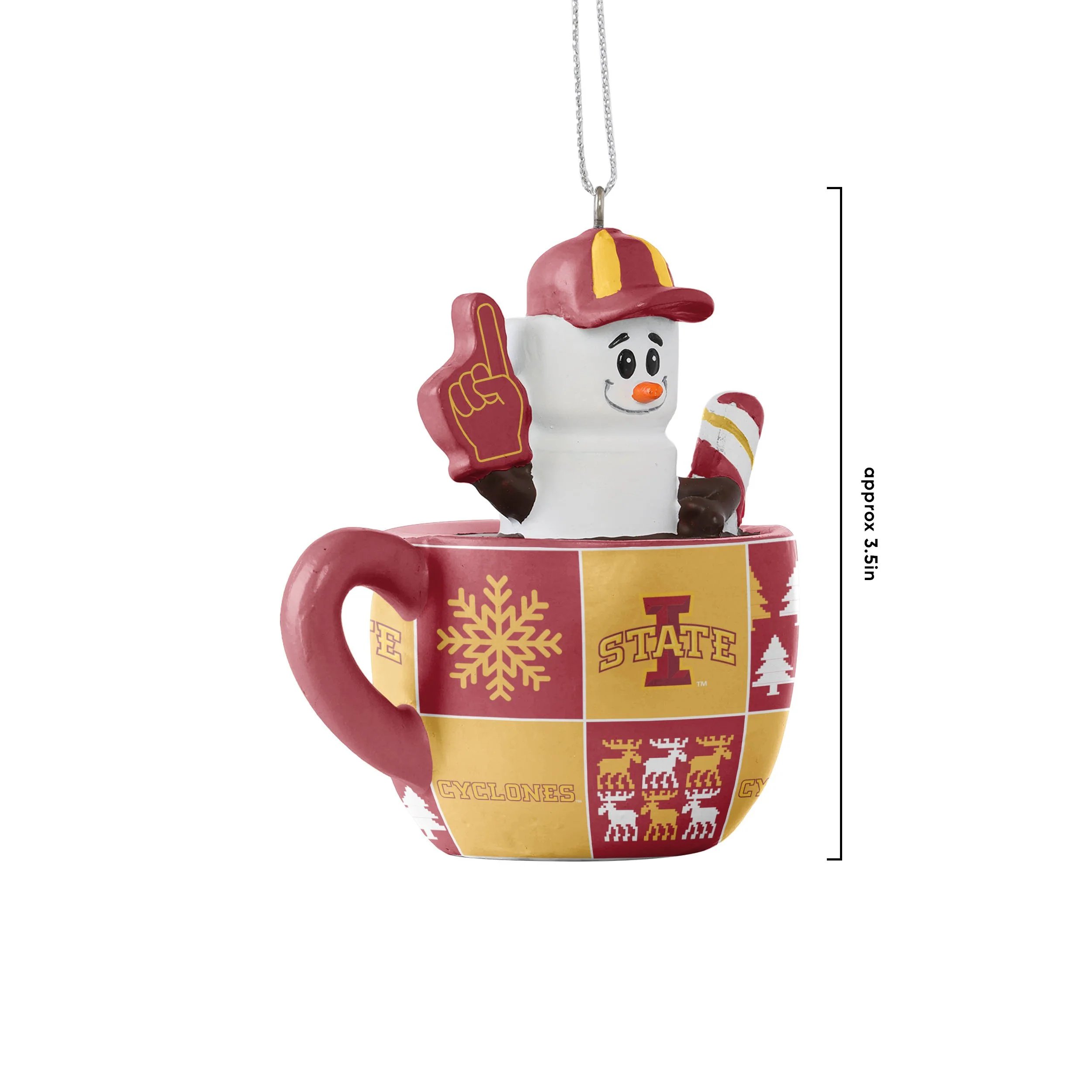 Iowa State Cyclones NCAA Smores Mug Ornament - Image 3