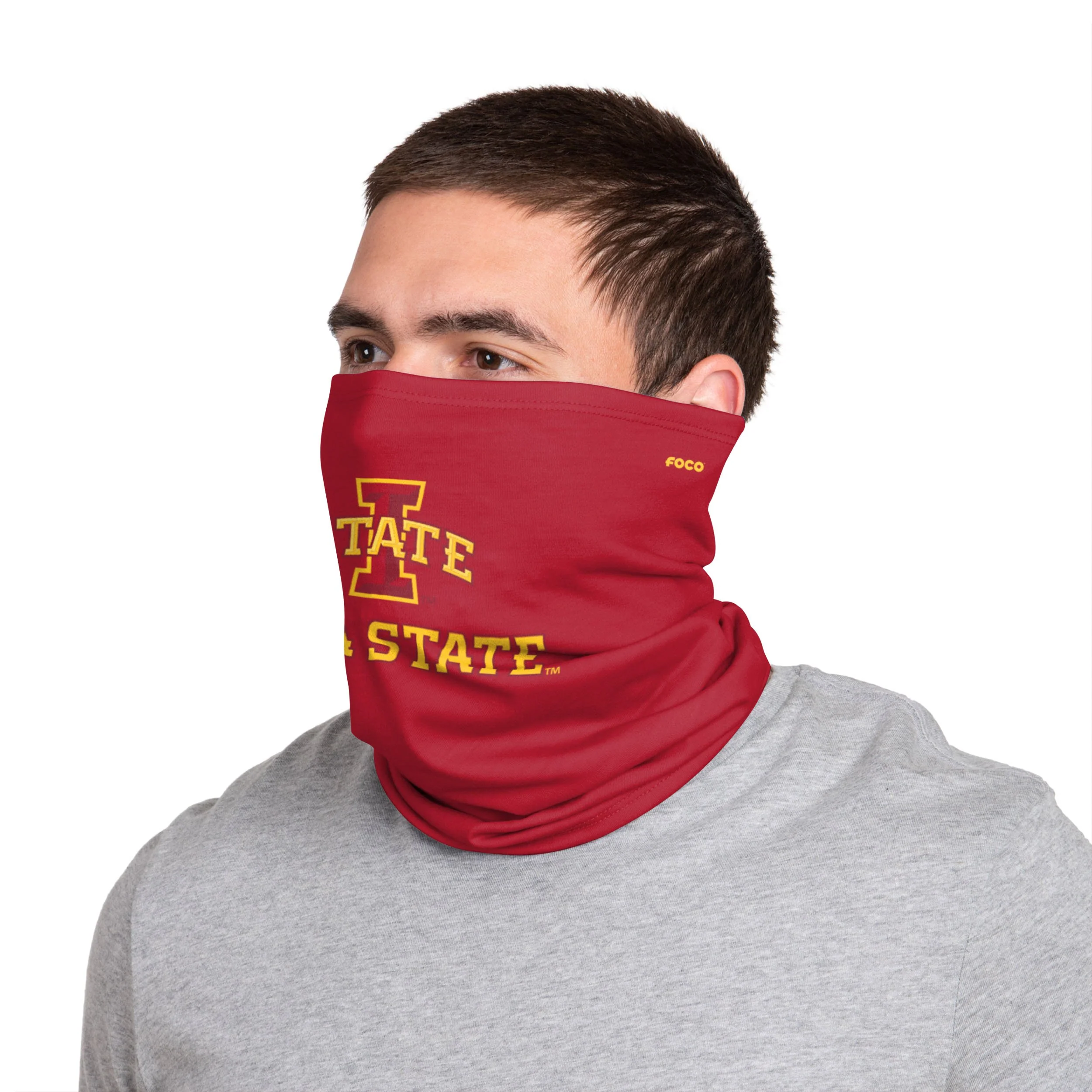 Iowa State Cyclones NCAA Team Logo Stitched Gaiter Scarf - Image 5