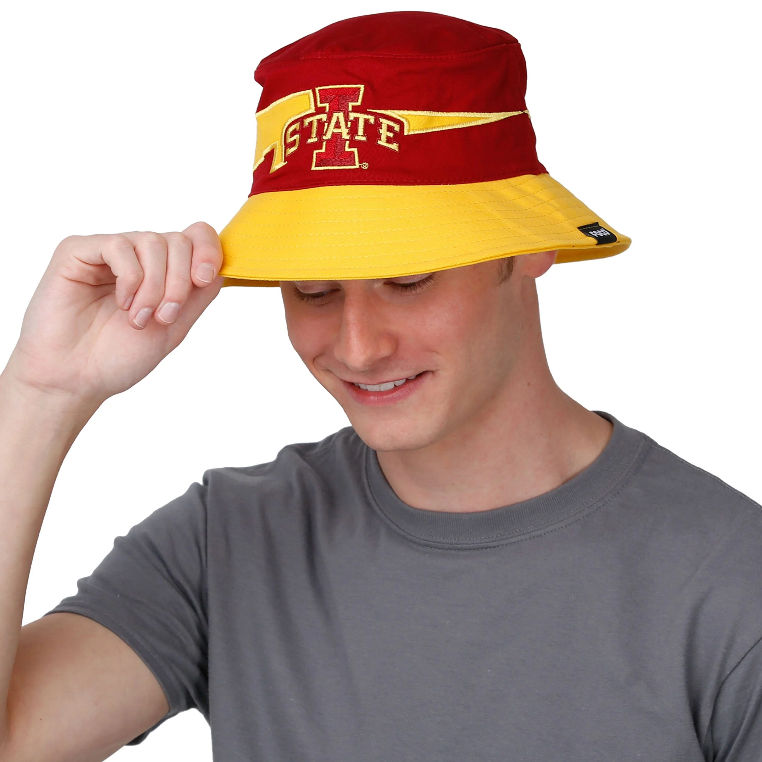 Iowa State Cyclones NCAA Team Stripe Bucket Hat - Image 2