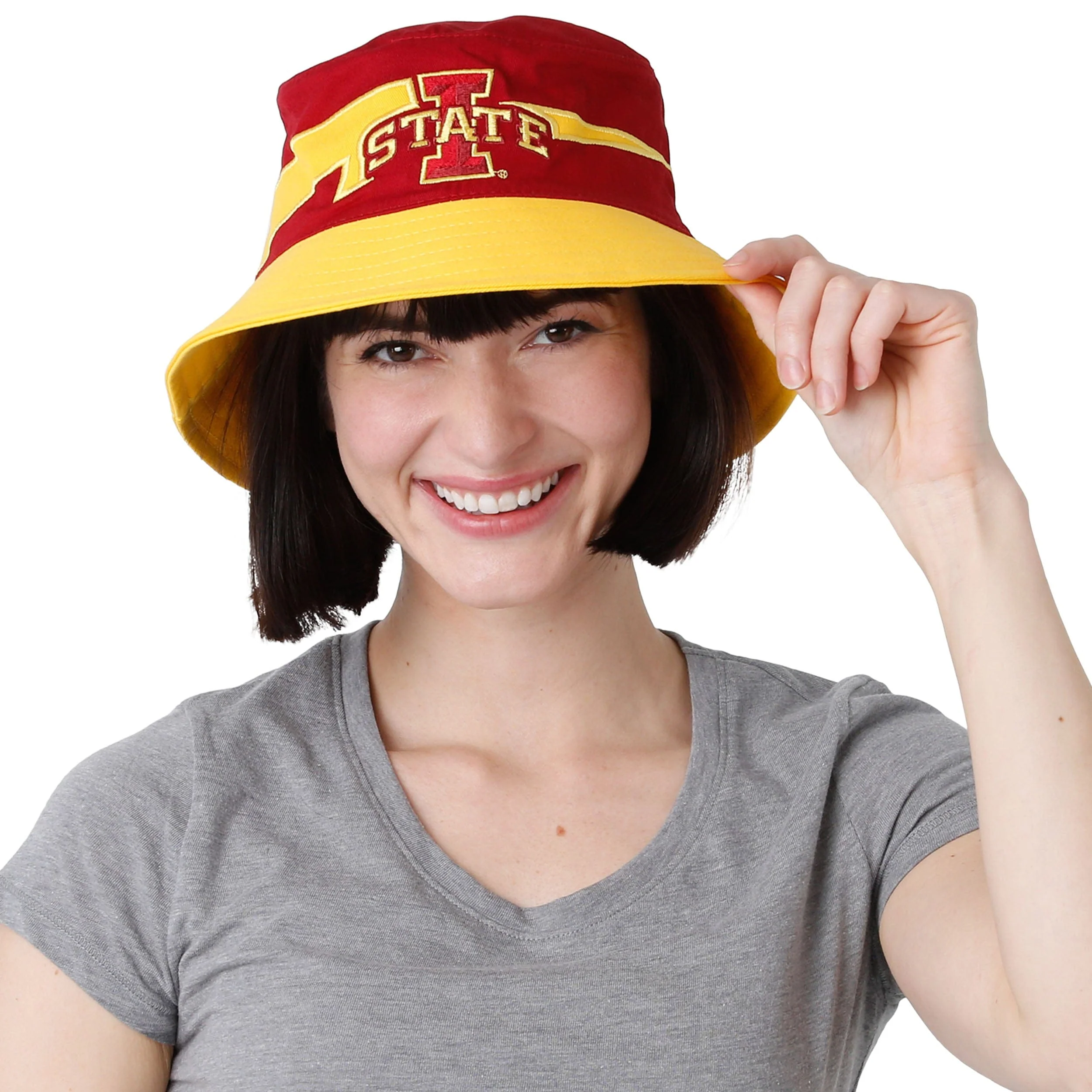 Iowa State Cyclones NCAA Team Stripe Bucket Hat - Image 5