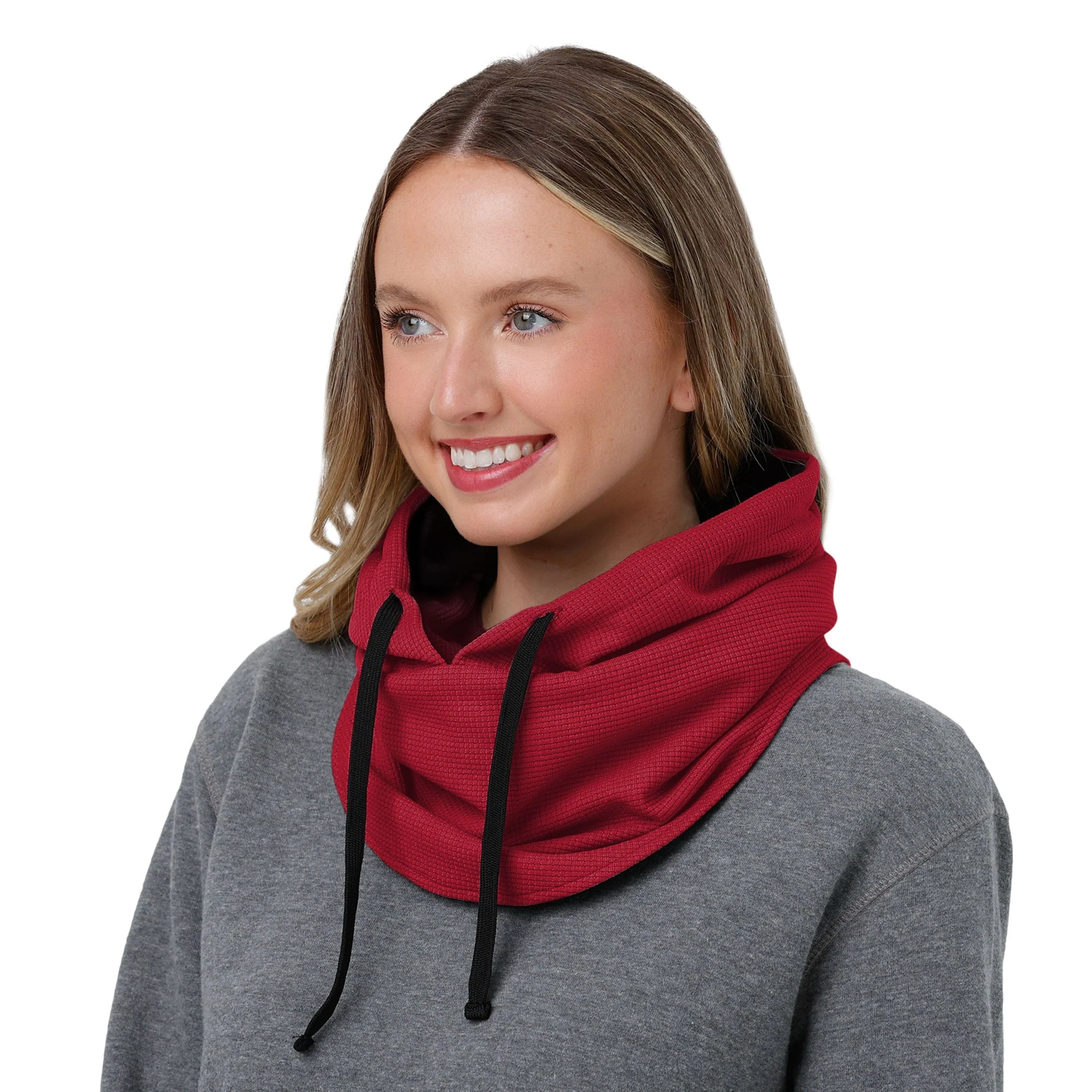 Iowa State Cyclones NCAA Waffle Drawstring Hooded Gaiter - Image 4