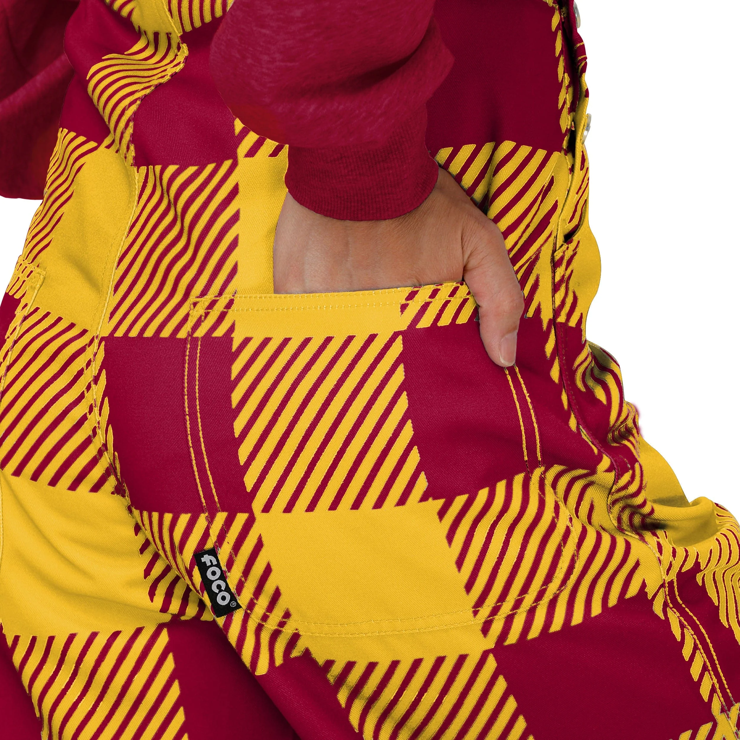 Iowa State Cyclones NCAA Womens Plaid Bib Overalls - Image 6