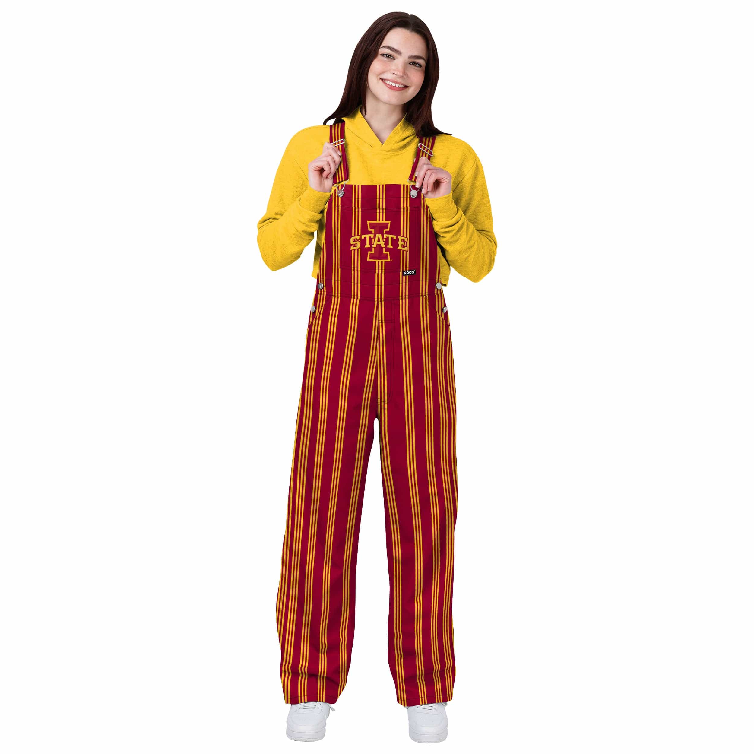 Iowa State Cyclones NCAA Womens Sideline Spirit Bib Overalls