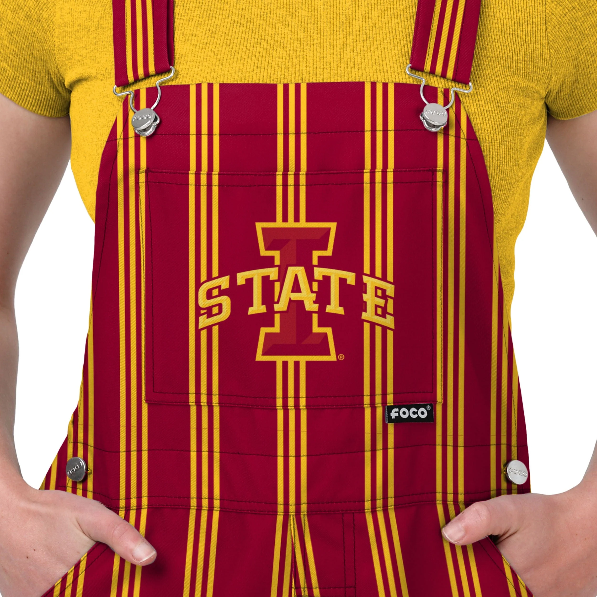 Iowa State Cyclones NCAA Womens Sideline Spirit Bib Overalls - Image 4