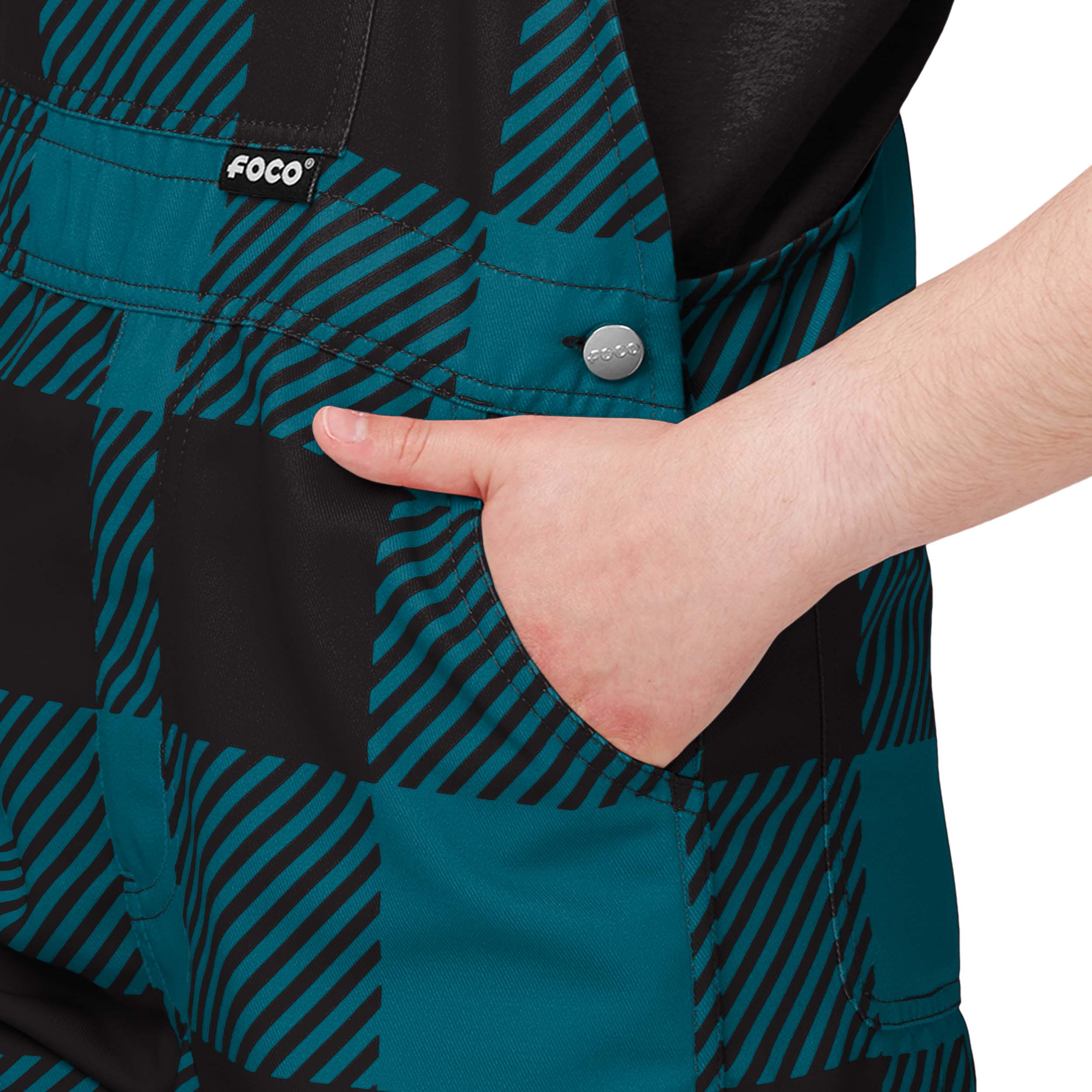 Jacksonville Jaguars NFL Youth Plaid Bib Overalls - Image 5