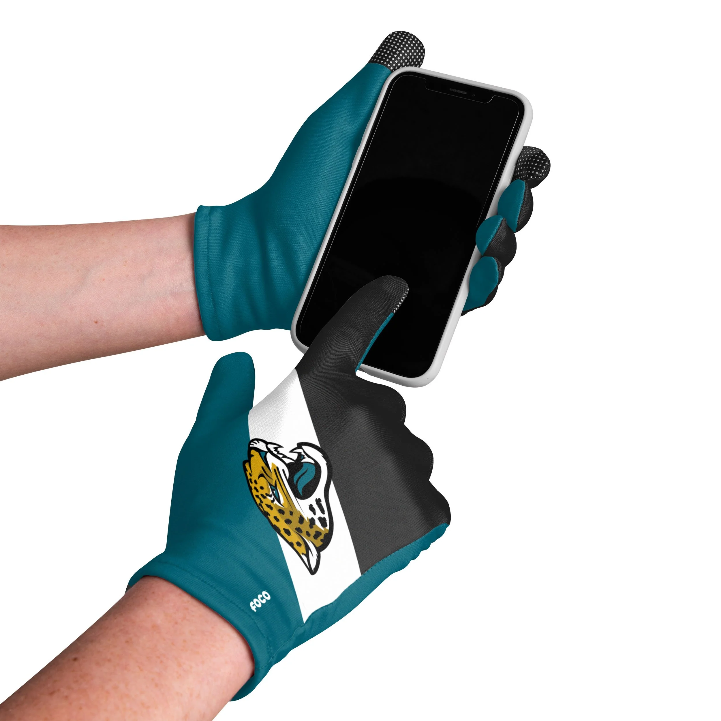 Jacksonville Jaguars NFL 2 Pack Reusable Stretch Gloves - Image 2