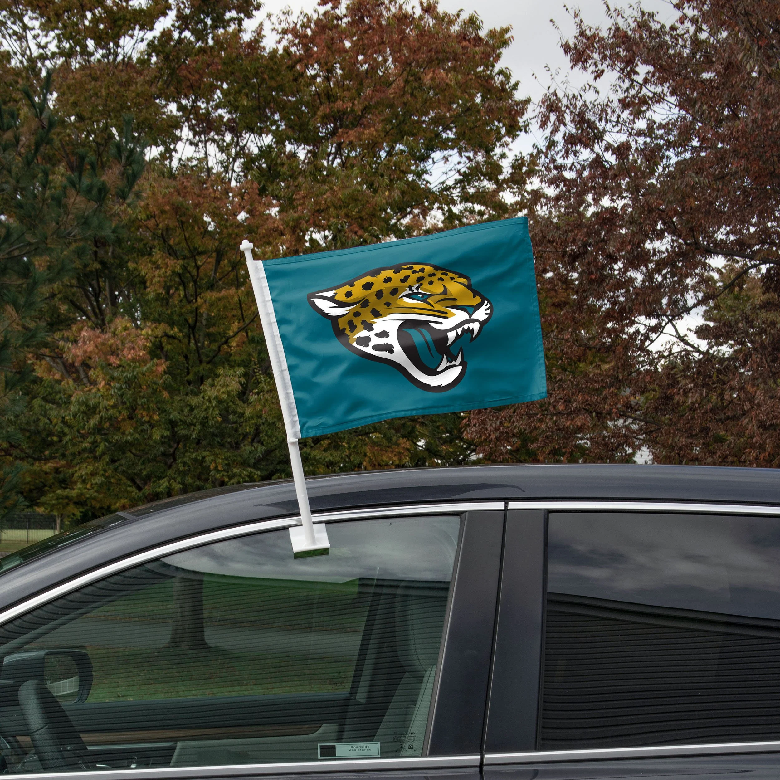 Jacksonville Jaguars NFL 2 Pack Solid Car Flag - Image 2