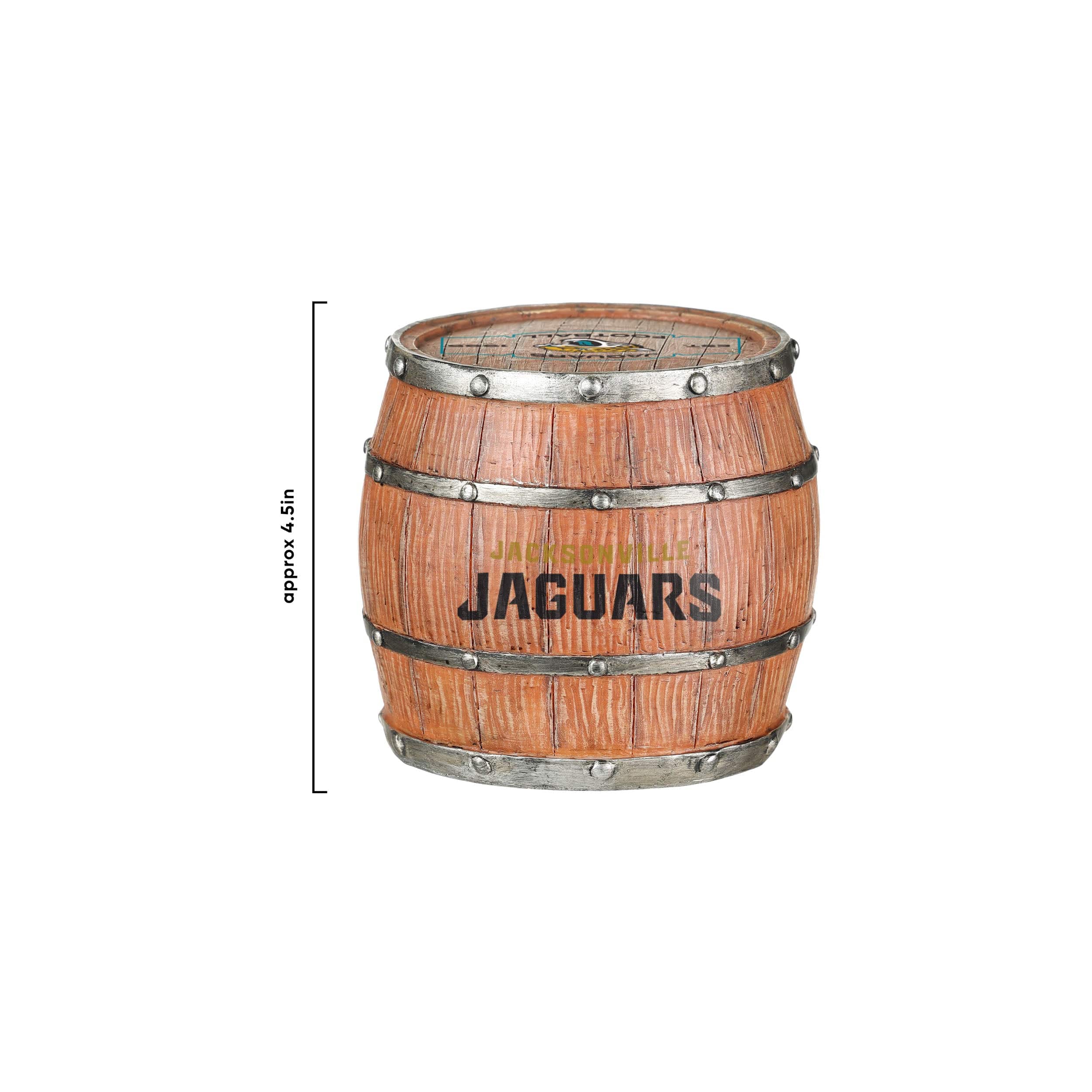 Jacksonville Jaguars NFL 5 Pack Barrel Coaster Set - Image 4
