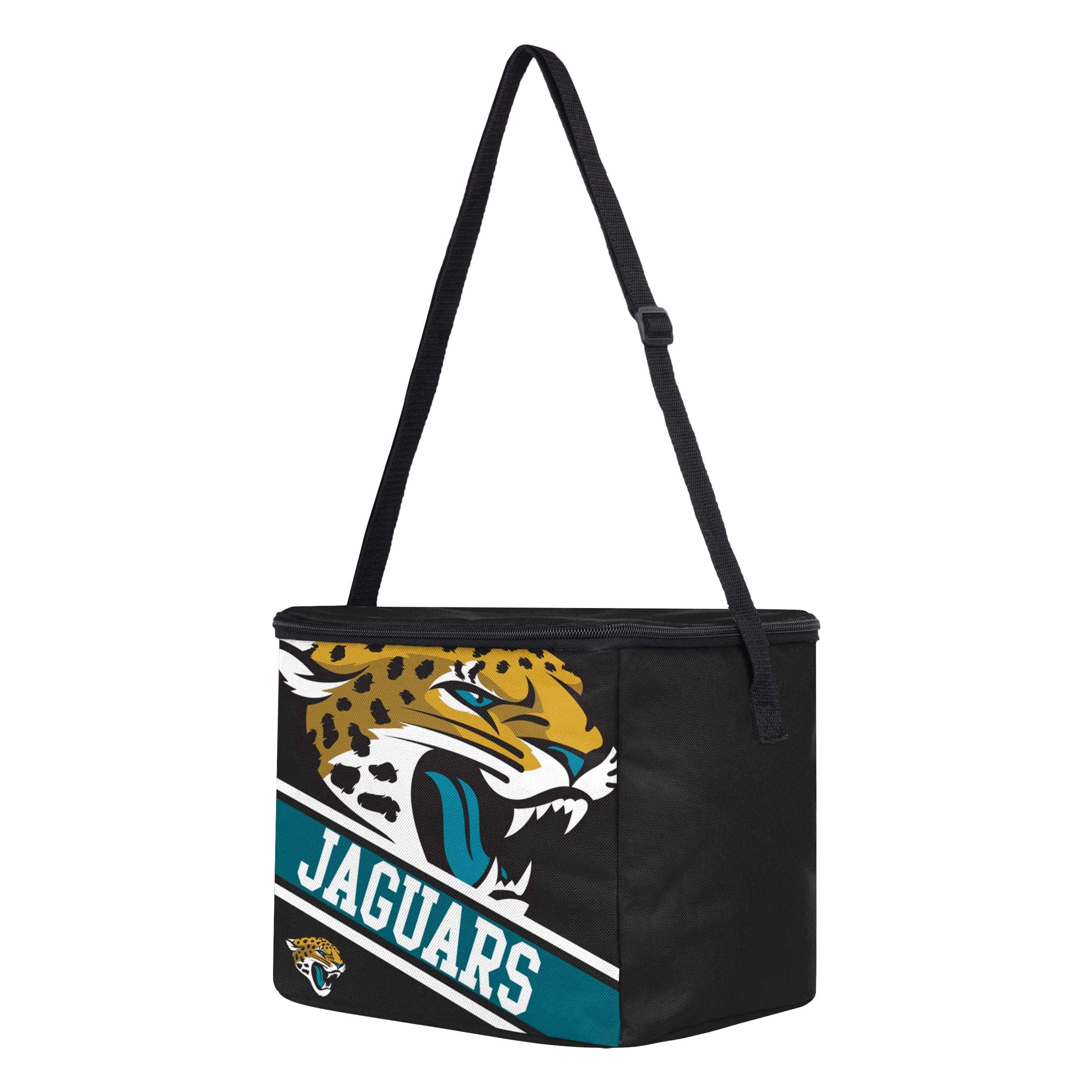Jacksonville Jaguars NFL Big Logo Stripe 12 Pack Cooler - Image 2