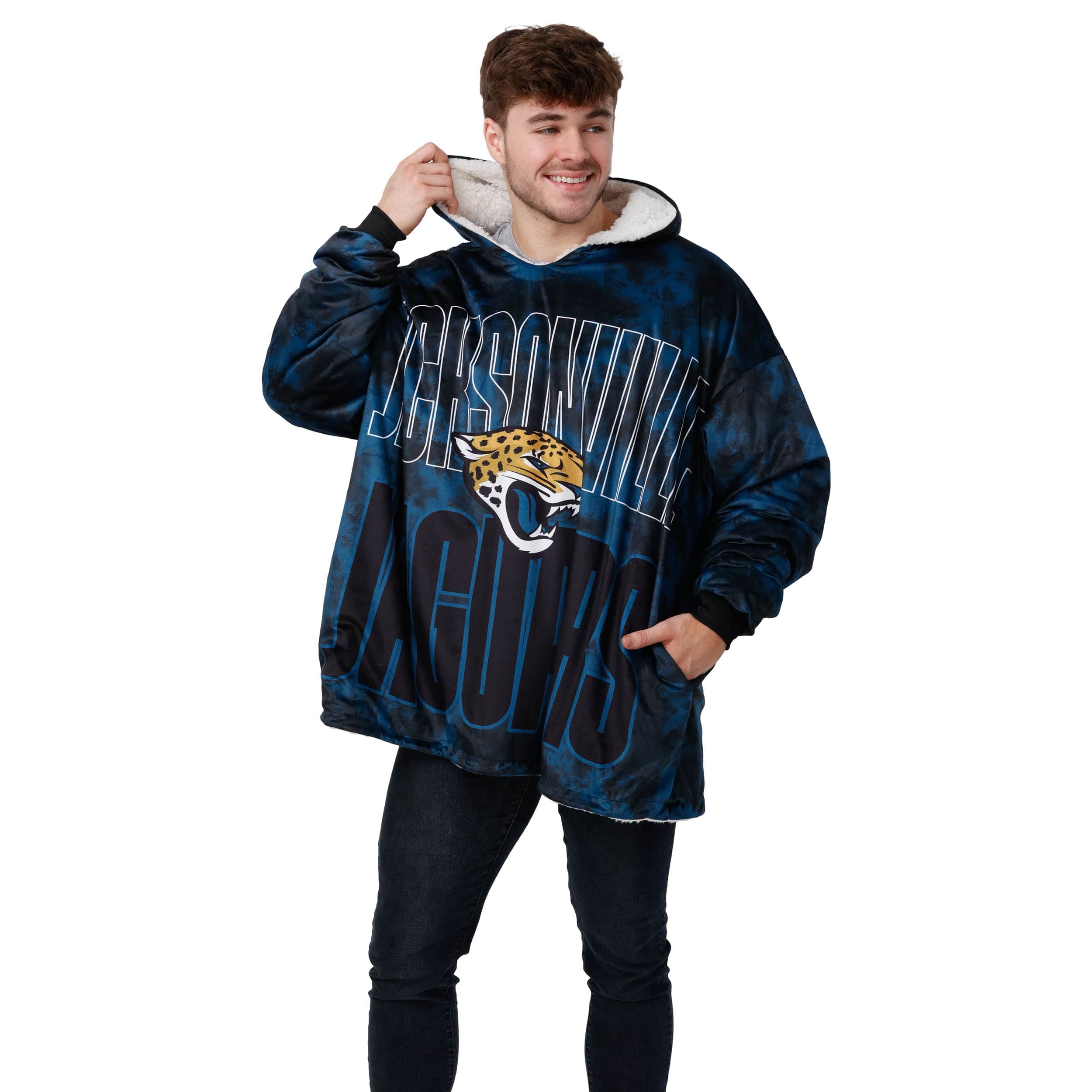 Jacksonville Jaguars NFL Bold Logo Camo Hoodeez - Image 3