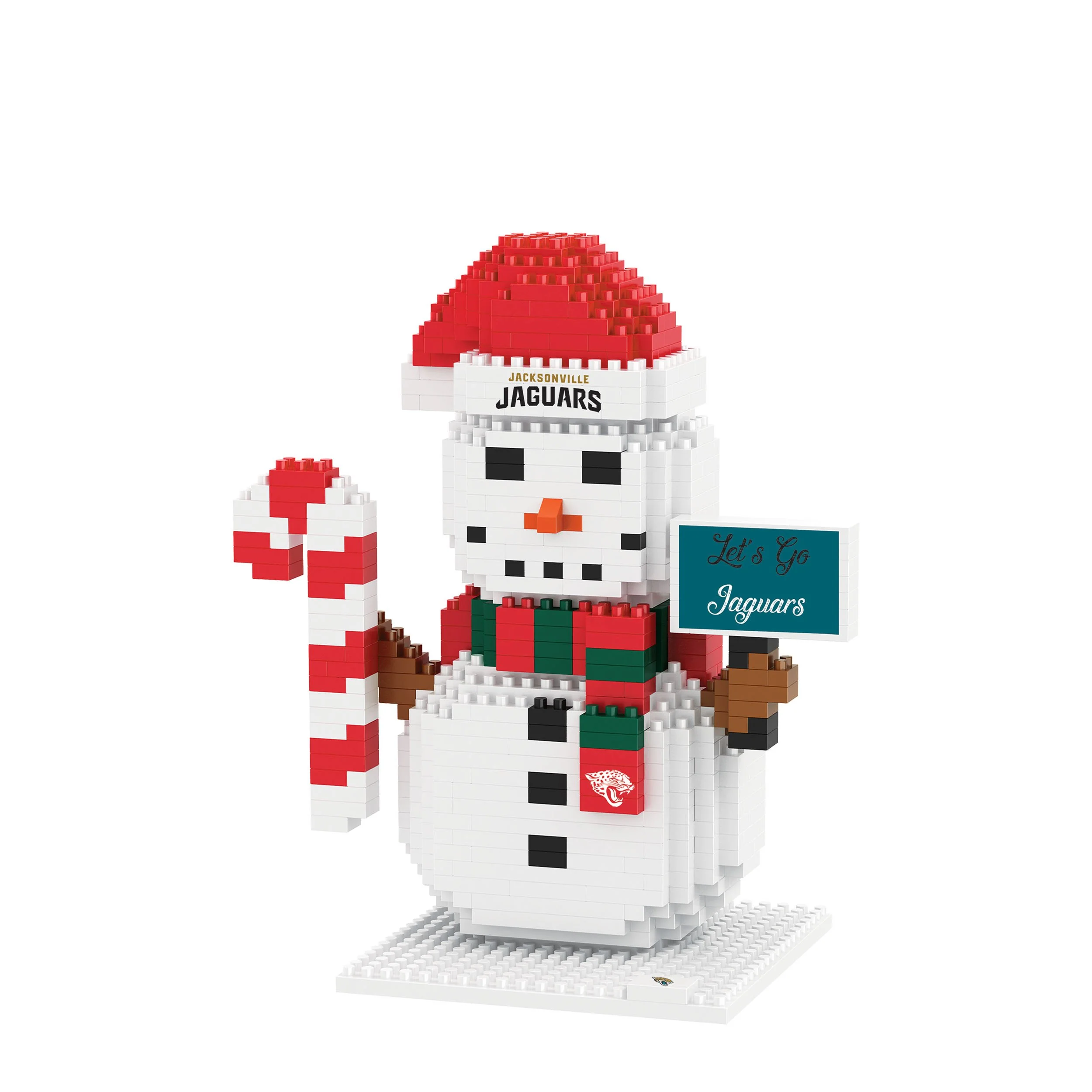 Jacksonville Jaguars NFL BRXLZ Snowman