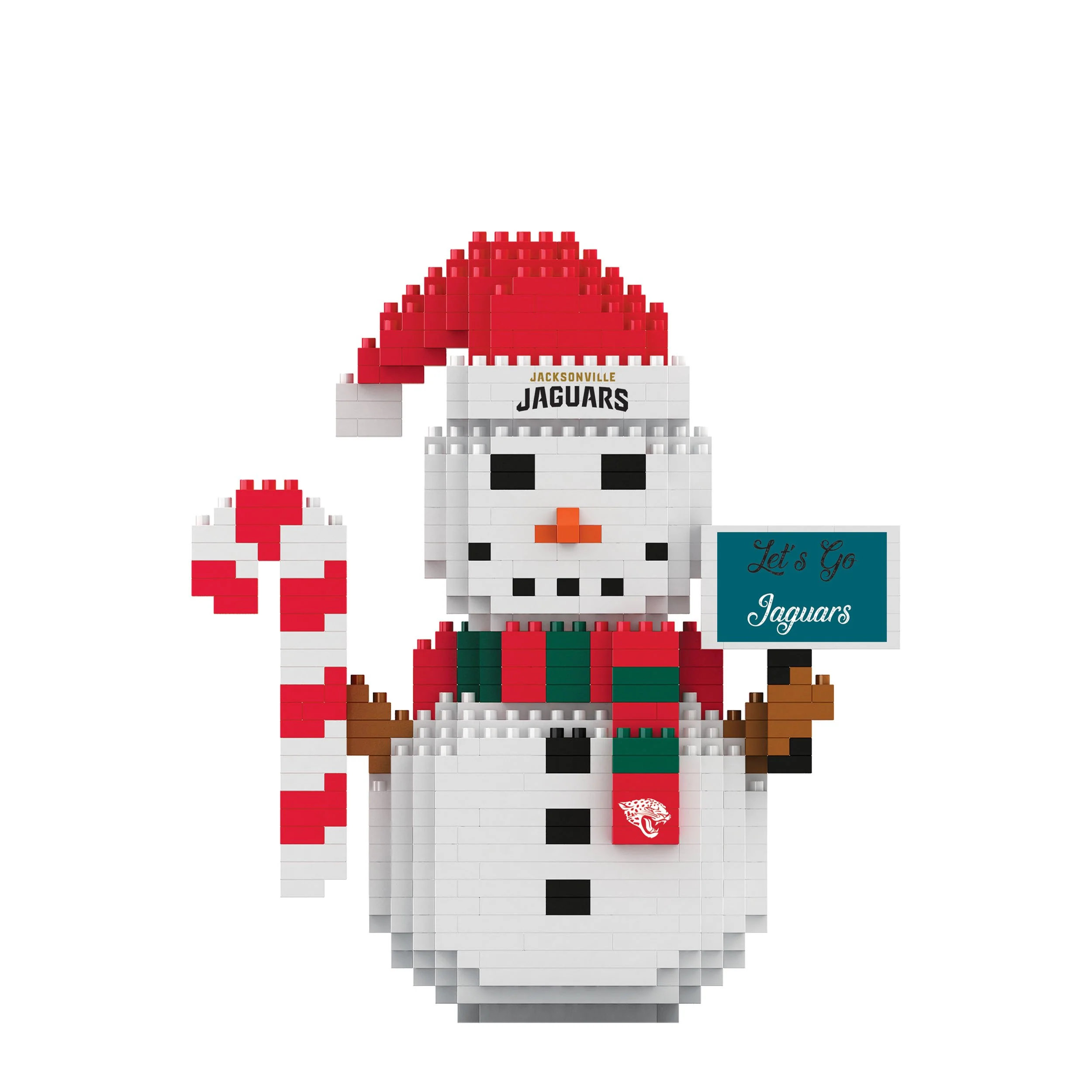 Jacksonville Jaguars NFL BRXLZ Snowman - Image 2