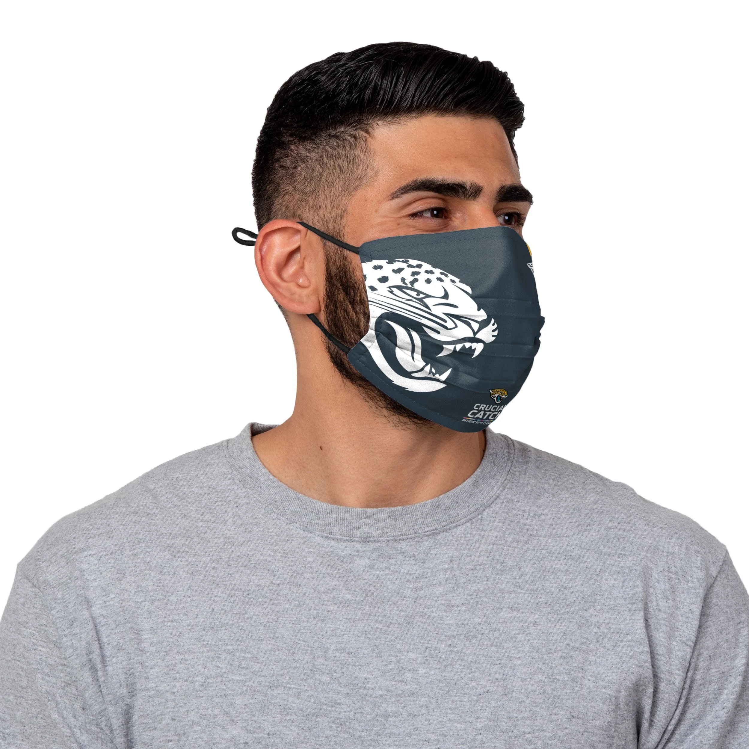 Jacksonville Jaguars NFL Crucial Catch Adjustable Face Cover - Image 2