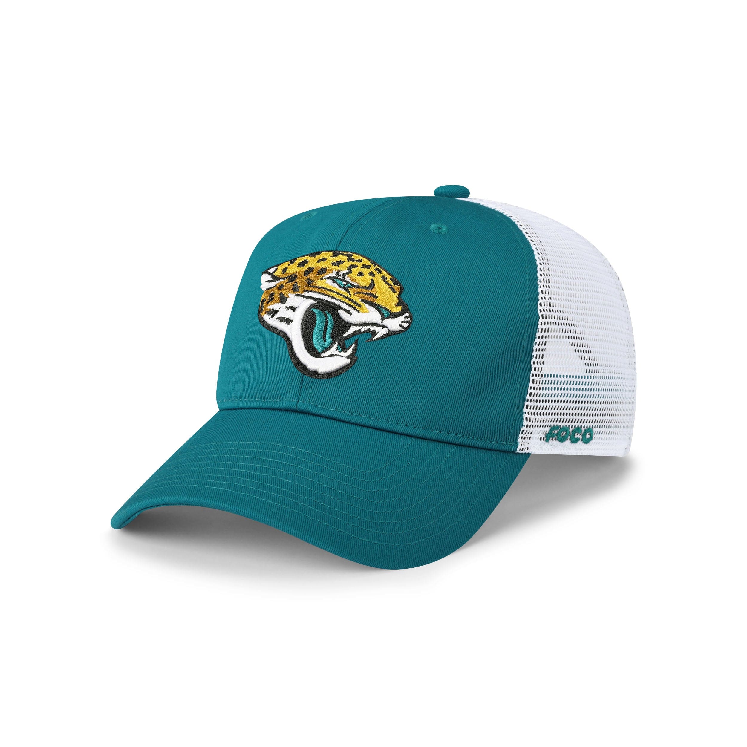 Jacksonville Jaguars NFL Dark Teal Primary Logo Trucker RF Cap