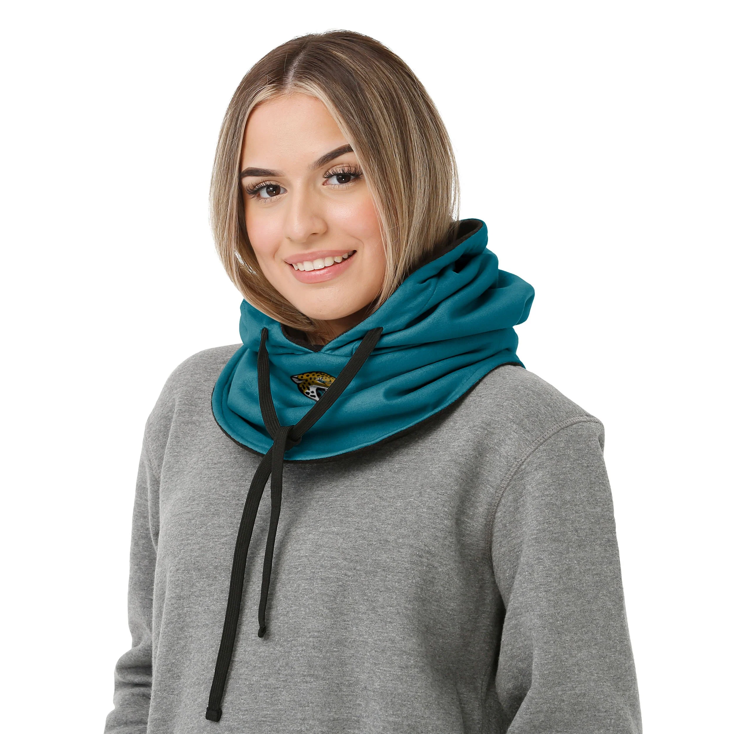 Jacksonville Jaguars NFL Drawstring Hooded Gaiter - Image 4