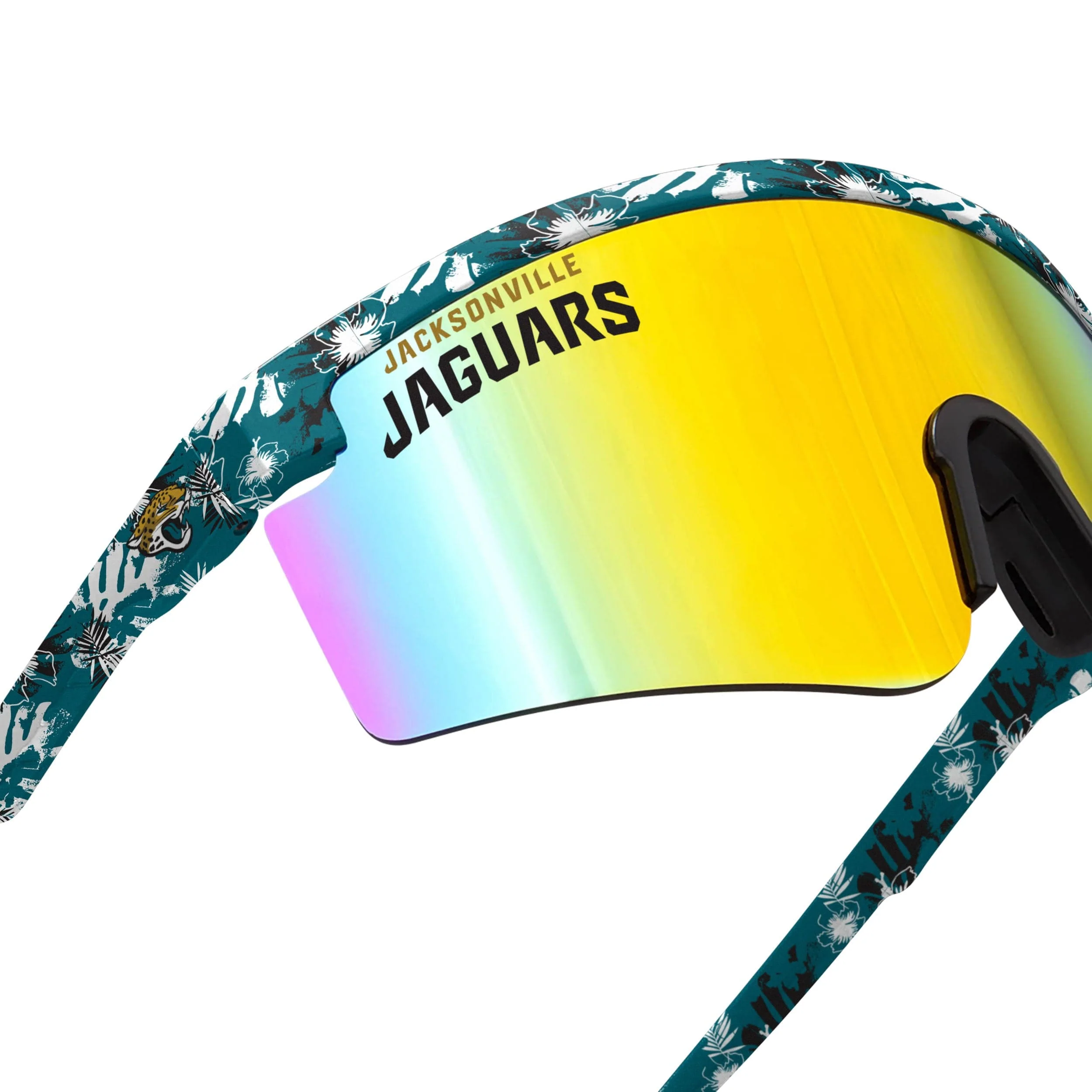 Jacksonville Jaguars NFL Floral Large Frame Sunglasses - Image 4