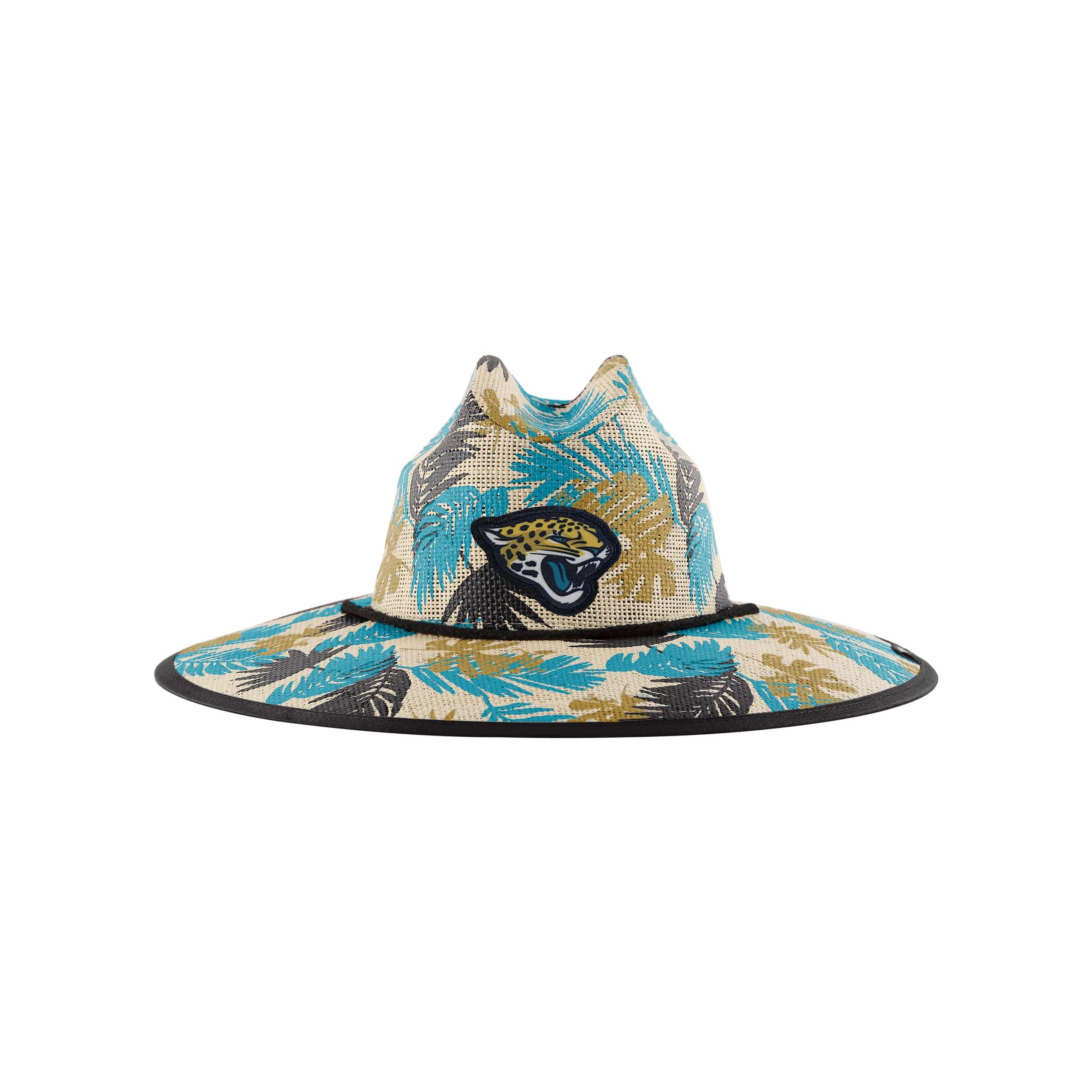 Jacksonville Jaguars NFL Floral Printed Straw Hat