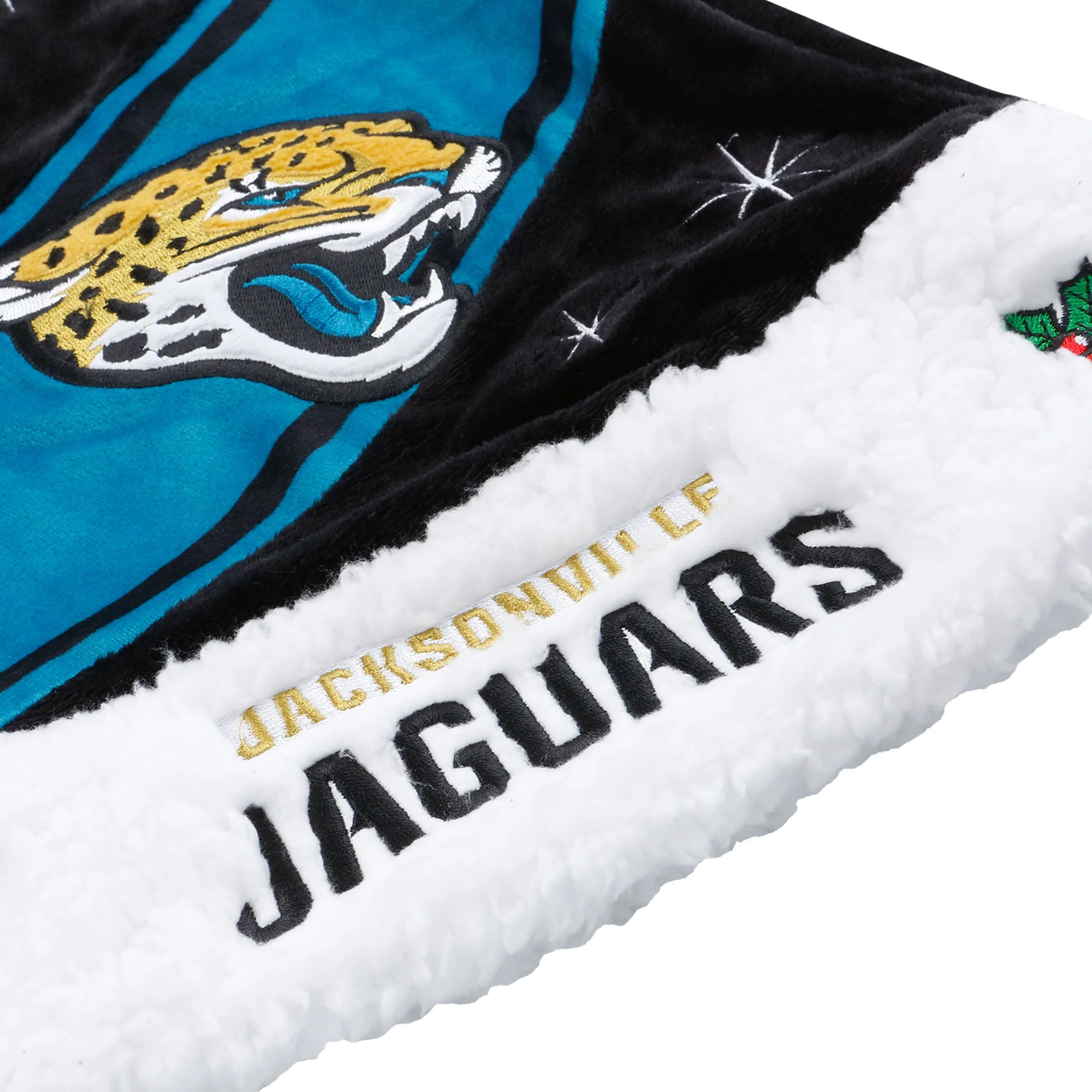 Jacksonville Jaguars NFL High End Santa Hat - Image 2