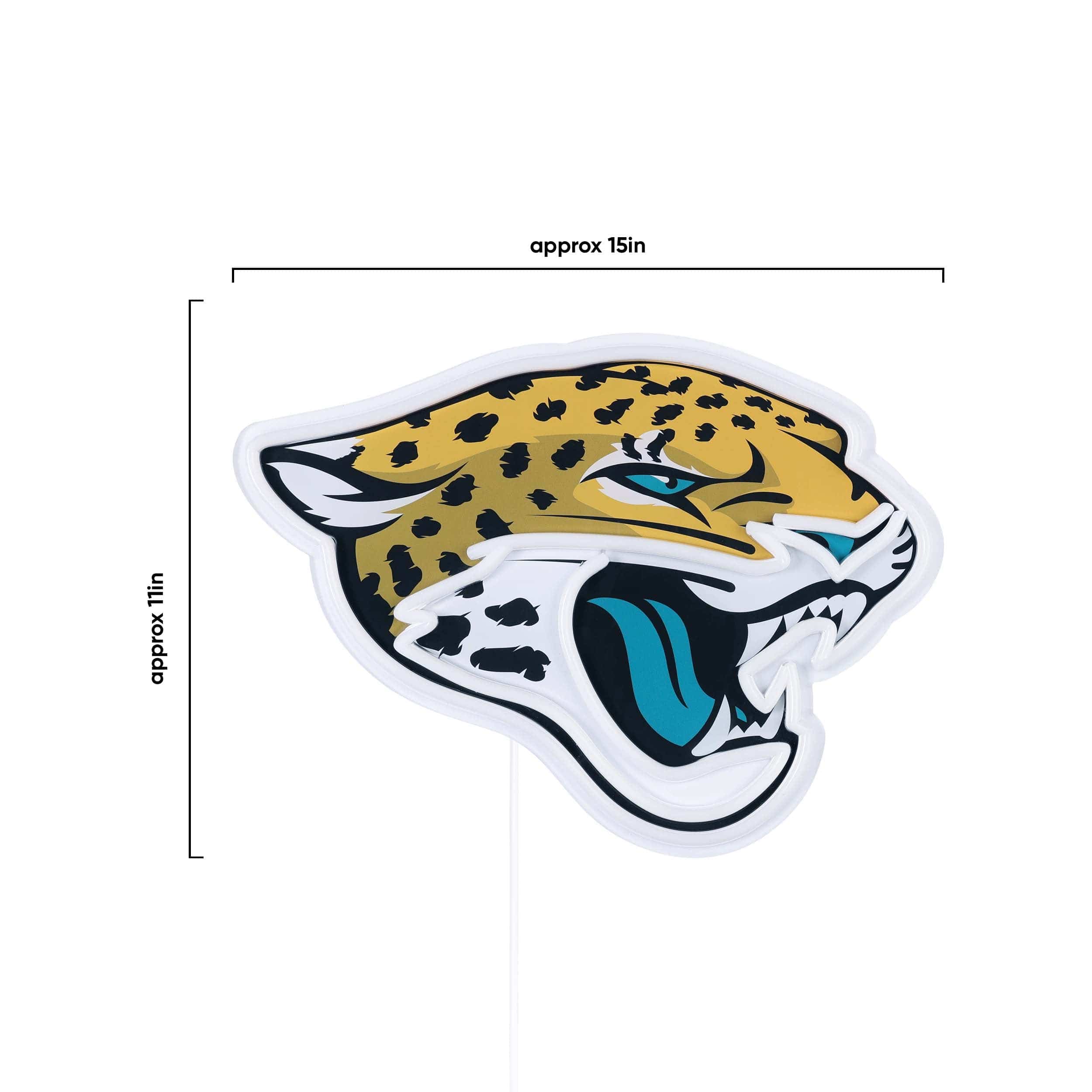 Jacksonville Jaguars NFL LED Neon Light Up Team Logo Sign - Image 4