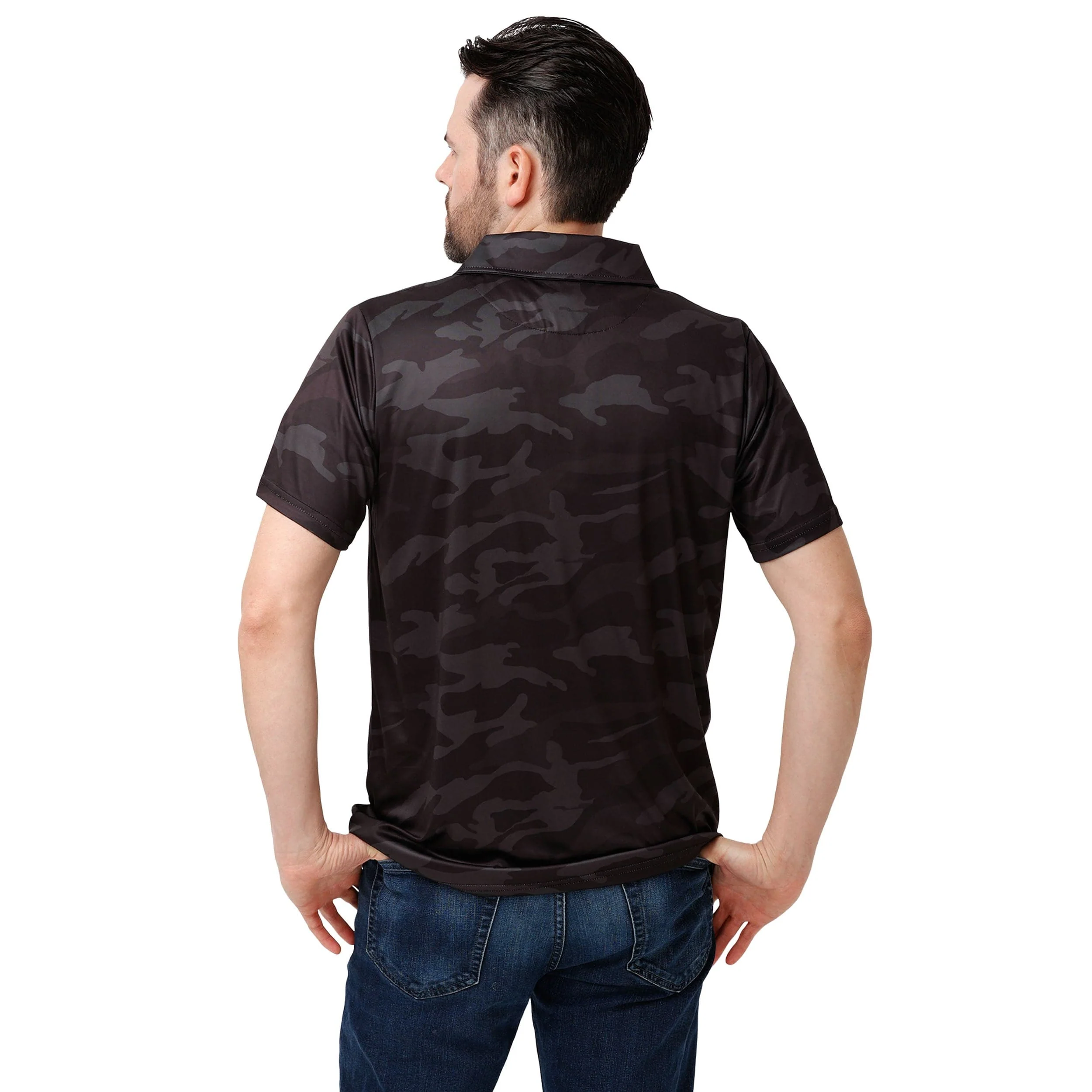 Jacksonville Jaguars NFL Mens Color Camo Polyester Polo - Image 3