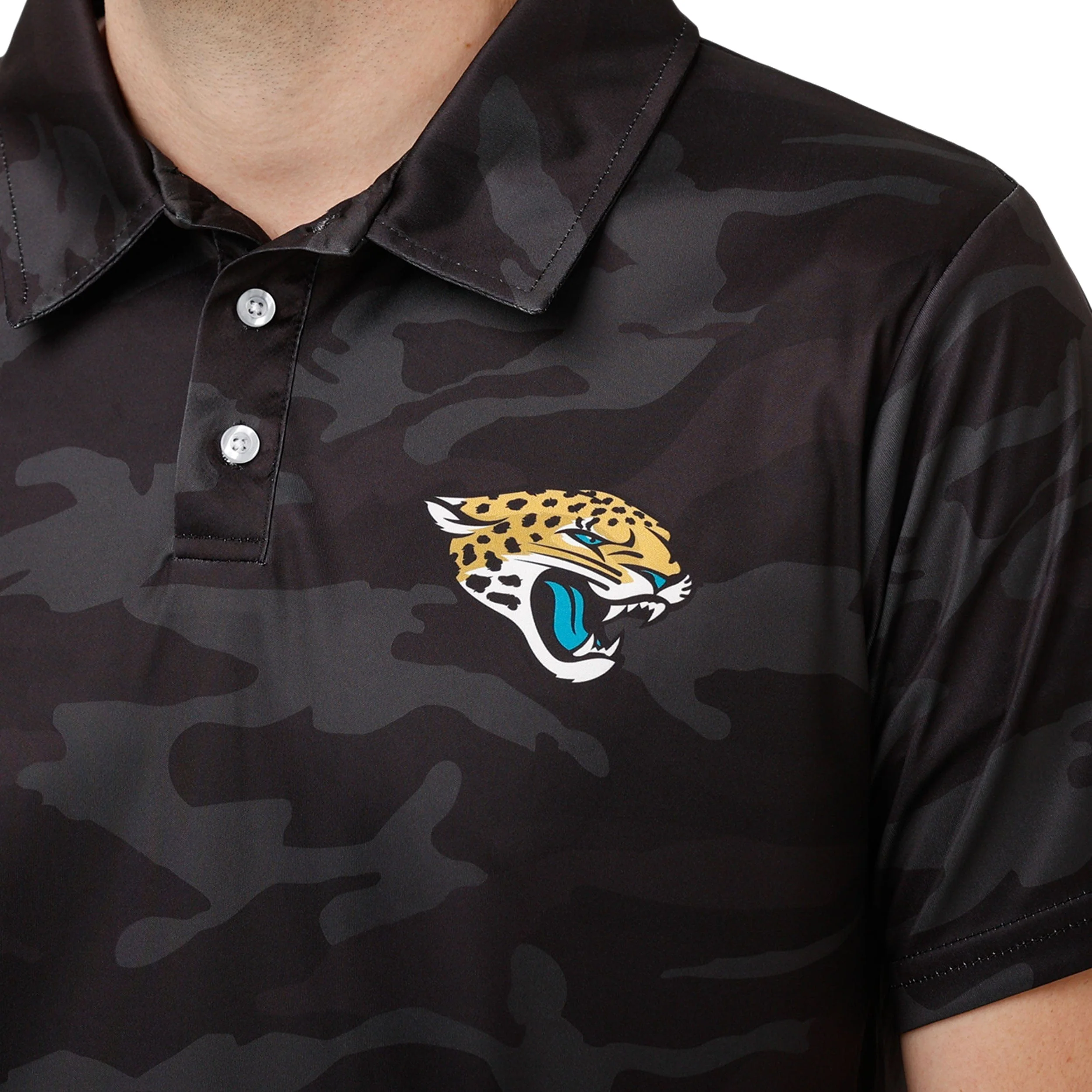 Jacksonville Jaguars NFL Mens Color Camo Polyester Polo - Image 4