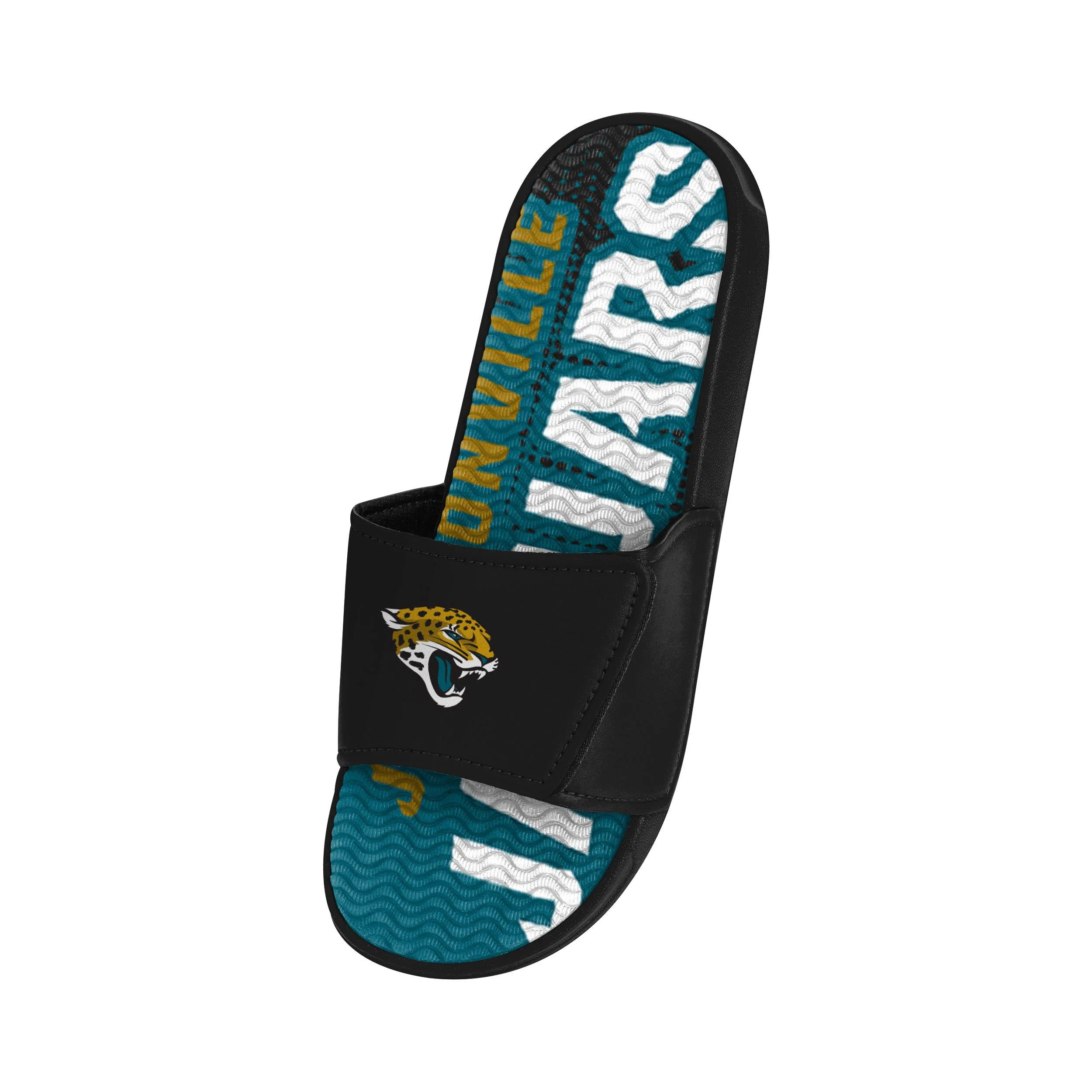 Jacksonville Jaguars NFL Mens Gradient Wordmark Gel Slide - Image 3