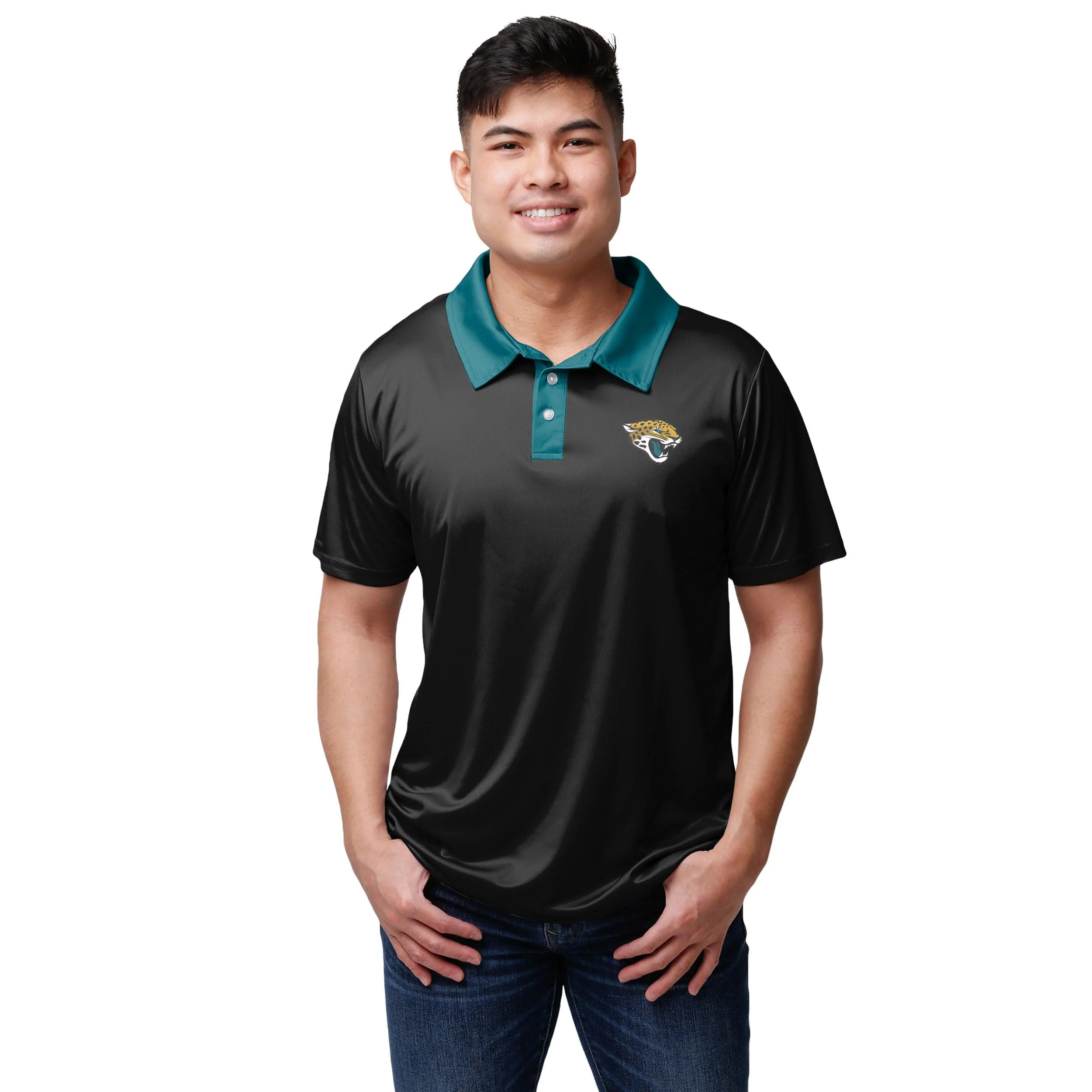 Jacksonville Jaguars NFL Mens Nightcap Polyester Polo - Image 2