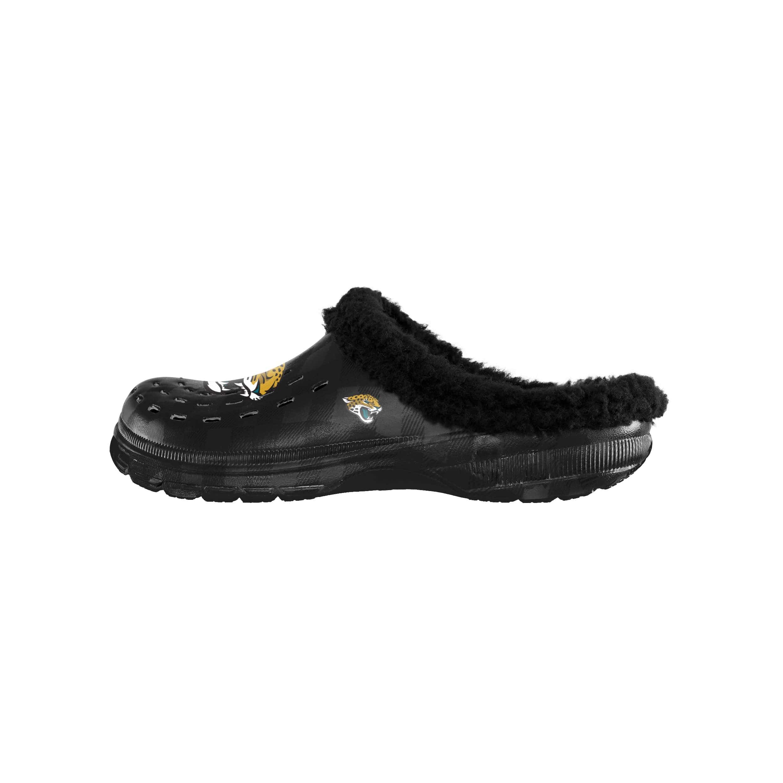 Jacksonville Jaguars NFL Mens Sherpa Lined Buffalo Check Clog - Image 2