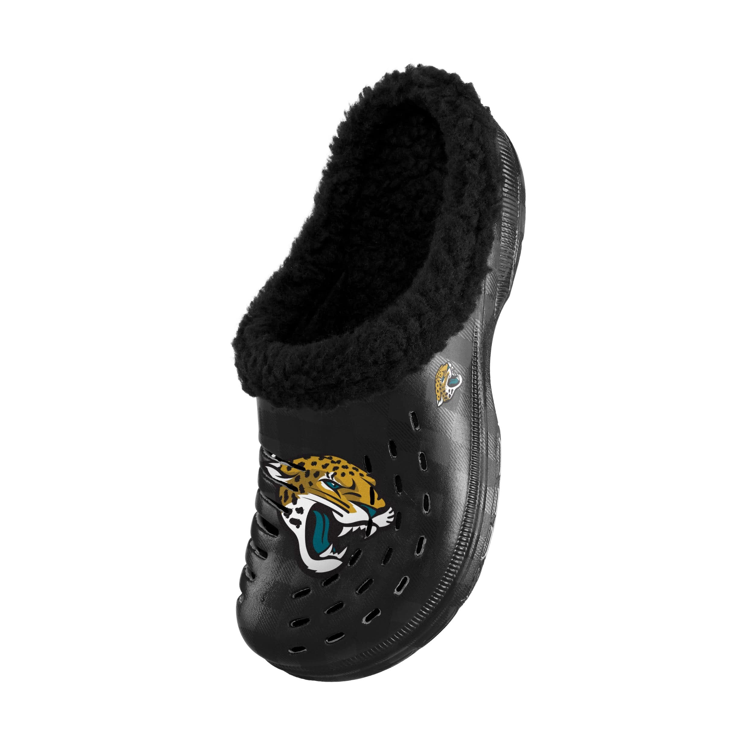 Jacksonville Jaguars NFL Mens Sherpa Lined Buffalo Check Clog - Image 3