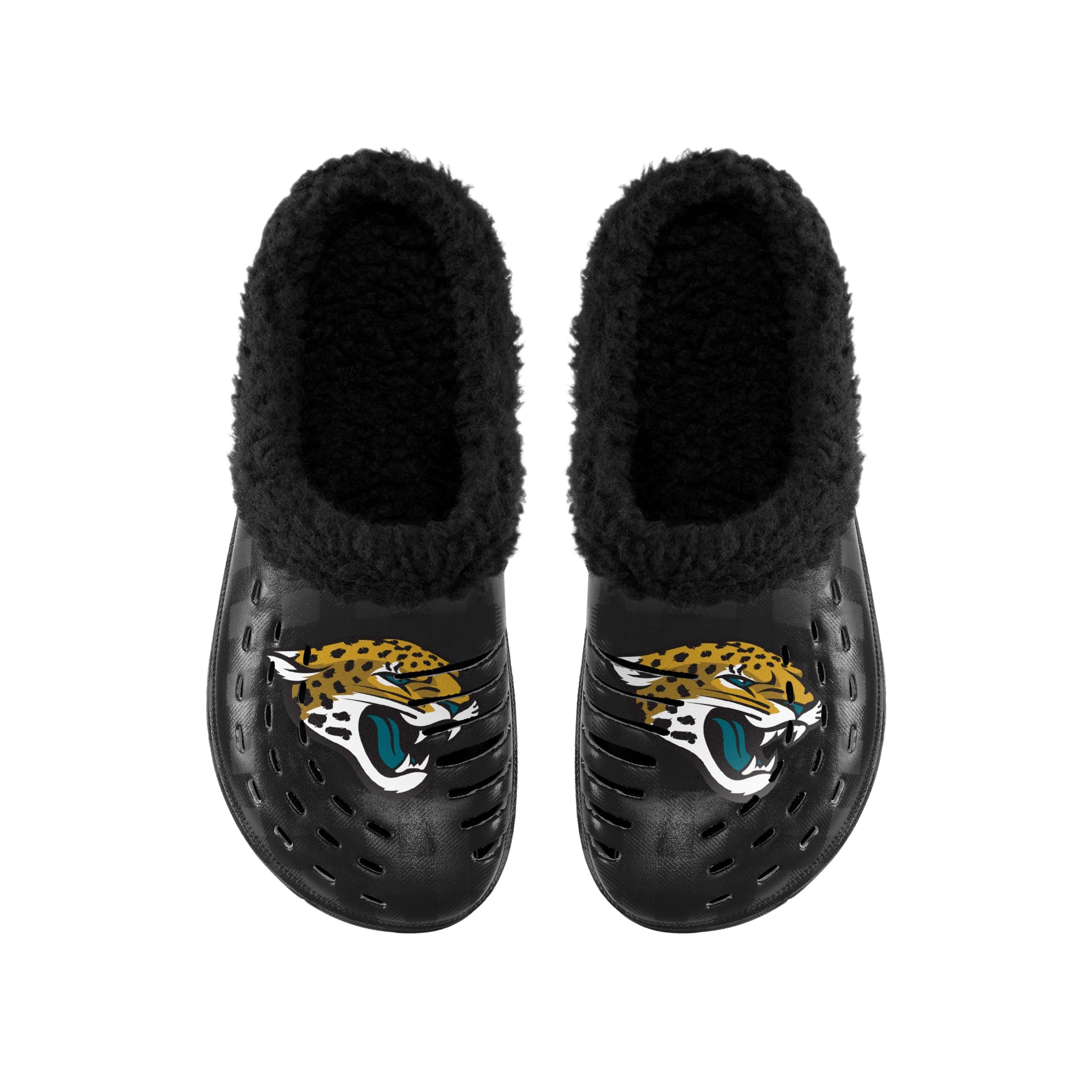 Jacksonville Jaguars NFL Mens Sherpa Lined Buffalo Check Clog - Image 4