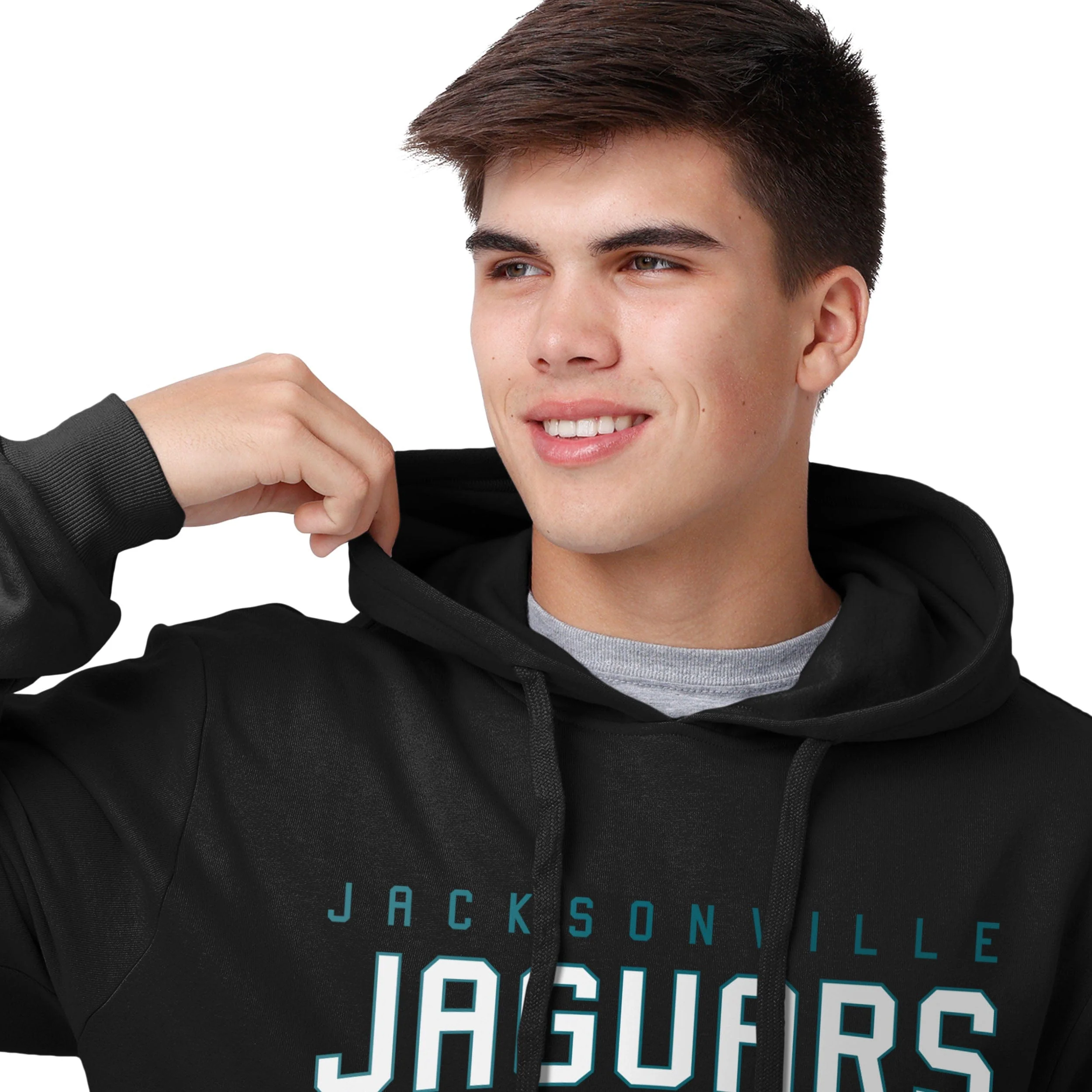 Jacksonville Jaguars NFL Mens Solid Hoodie - Image 4