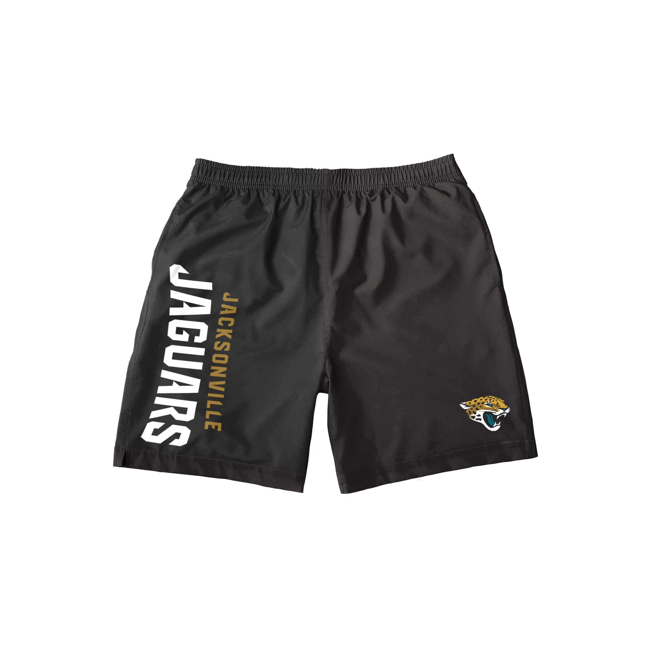 Jacksonville Jaguars NFL Mens Solid Wordmark Traditional Swimming Trunks - Image 4