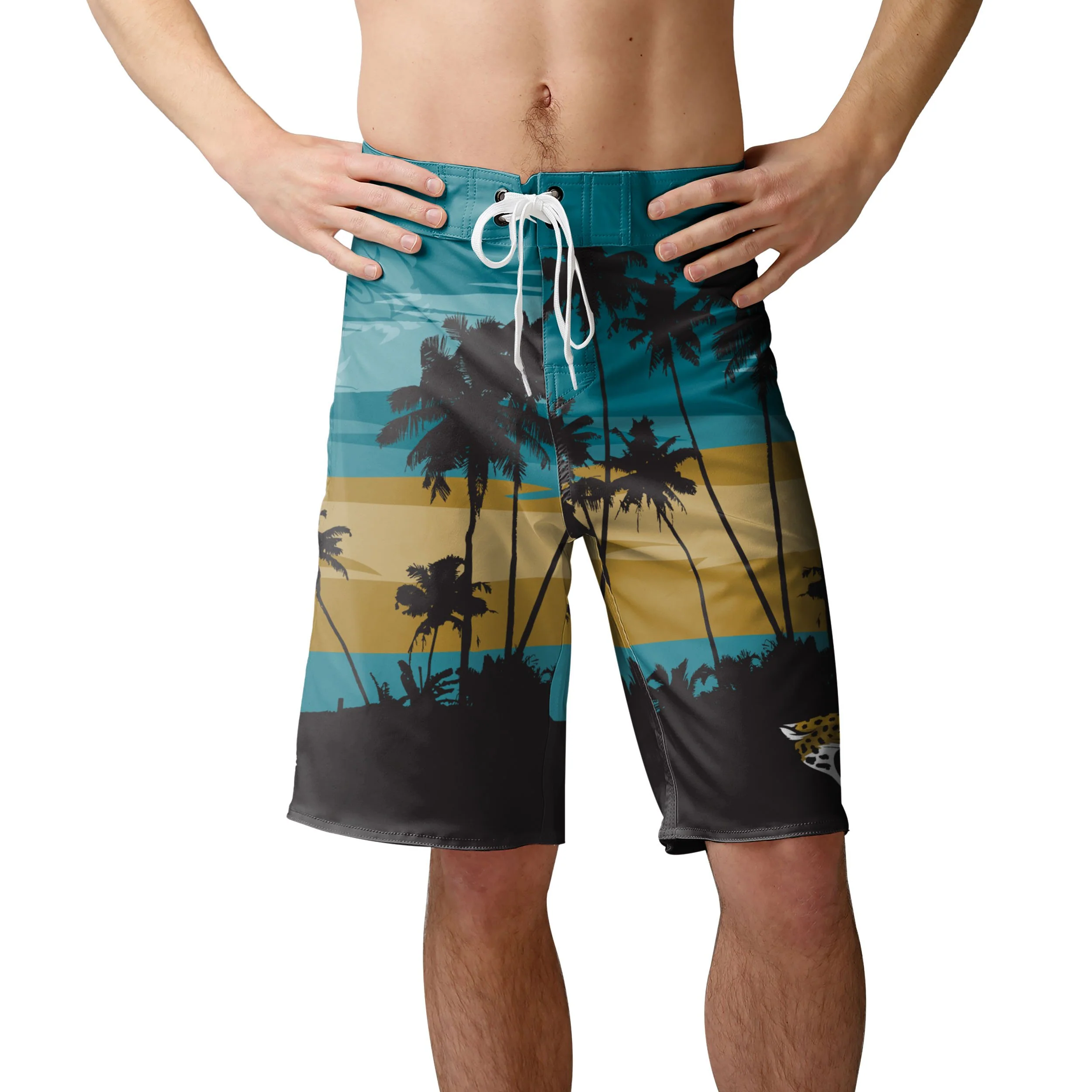 Jacksonville Jaguars NFL Mens Sunset Boardshorts - Image 2
