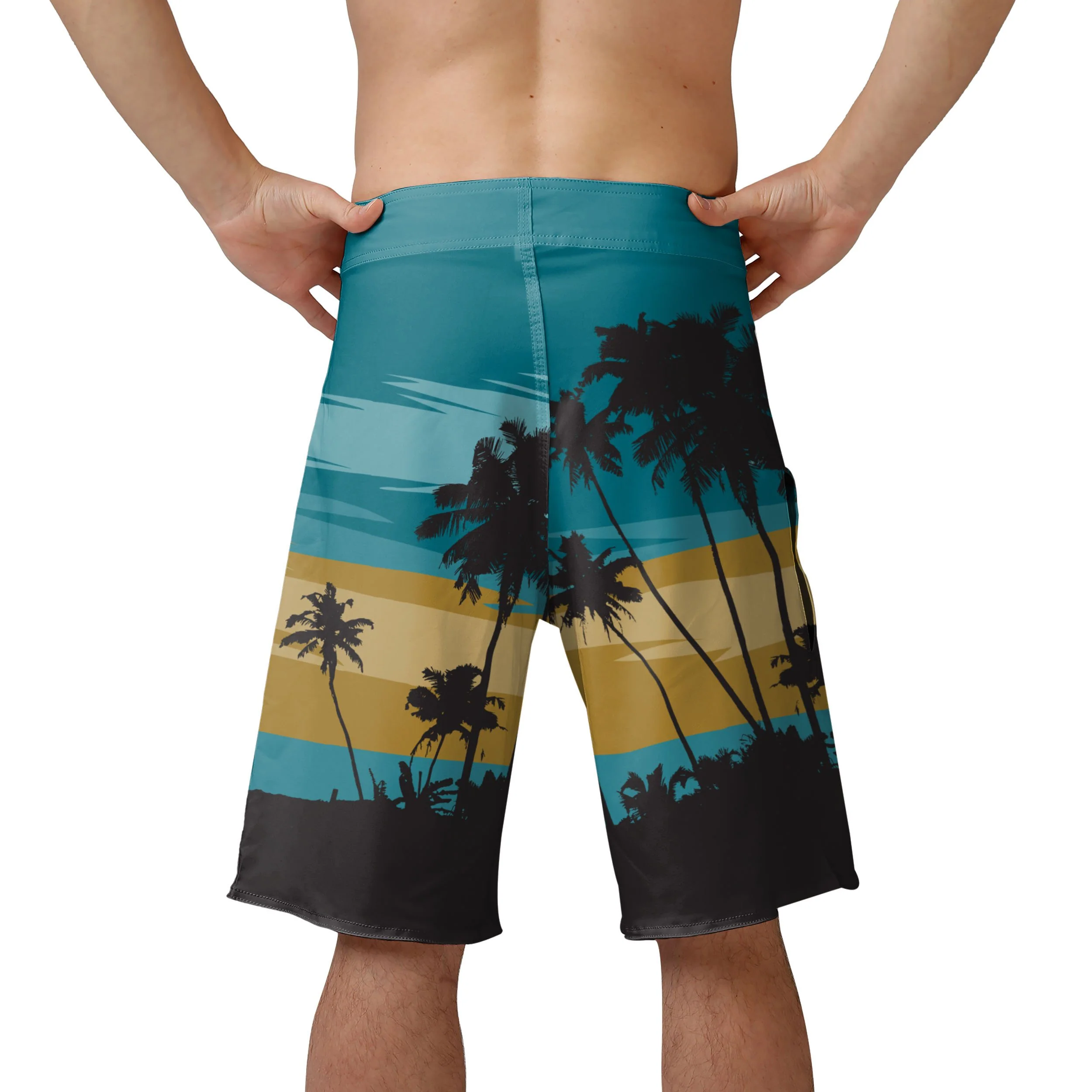 Jacksonville Jaguars NFL Mens Sunset Boardshorts - Image 3