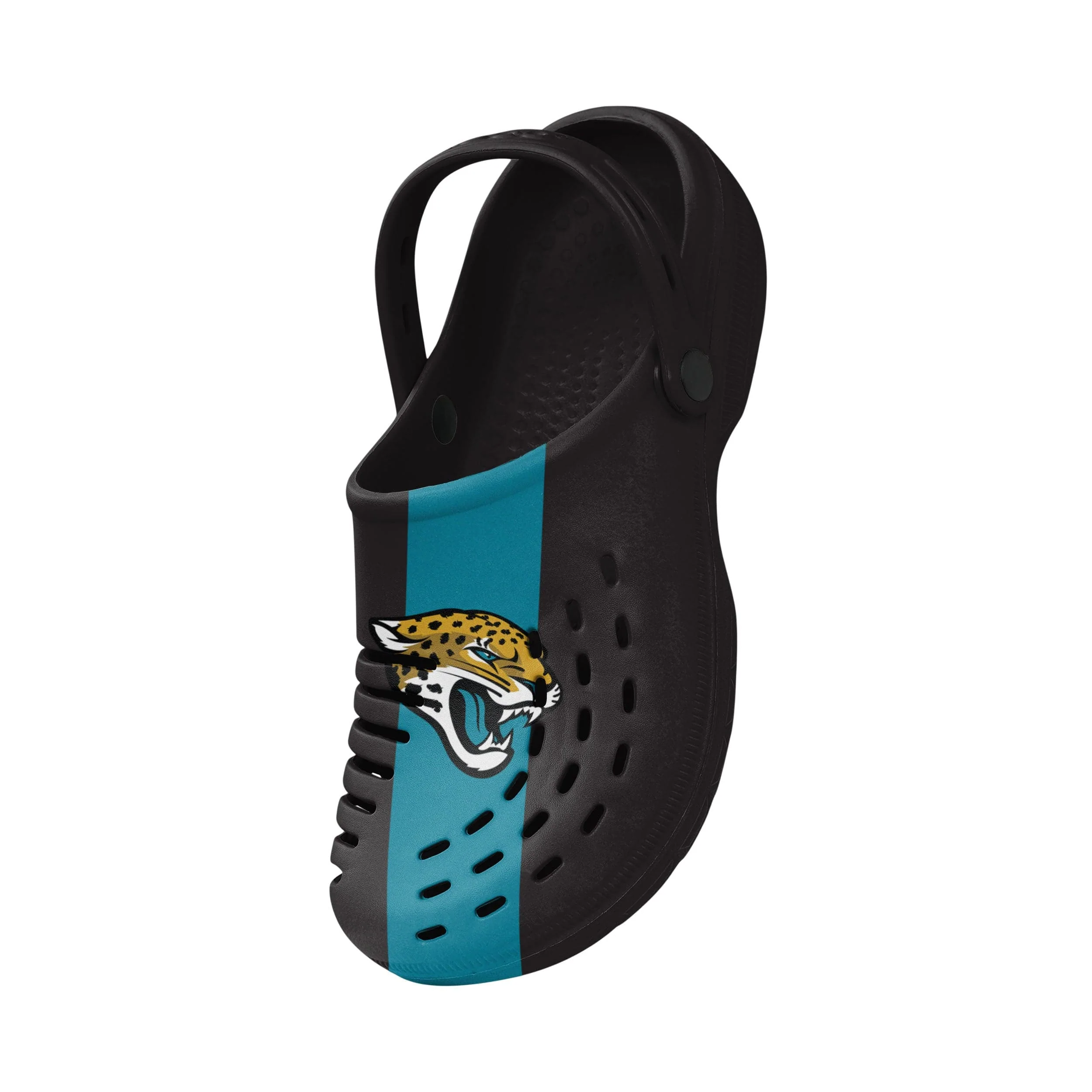 Jacksonville Jaguars NFL Mens Team Stripe Clog With Strap - Image 3
