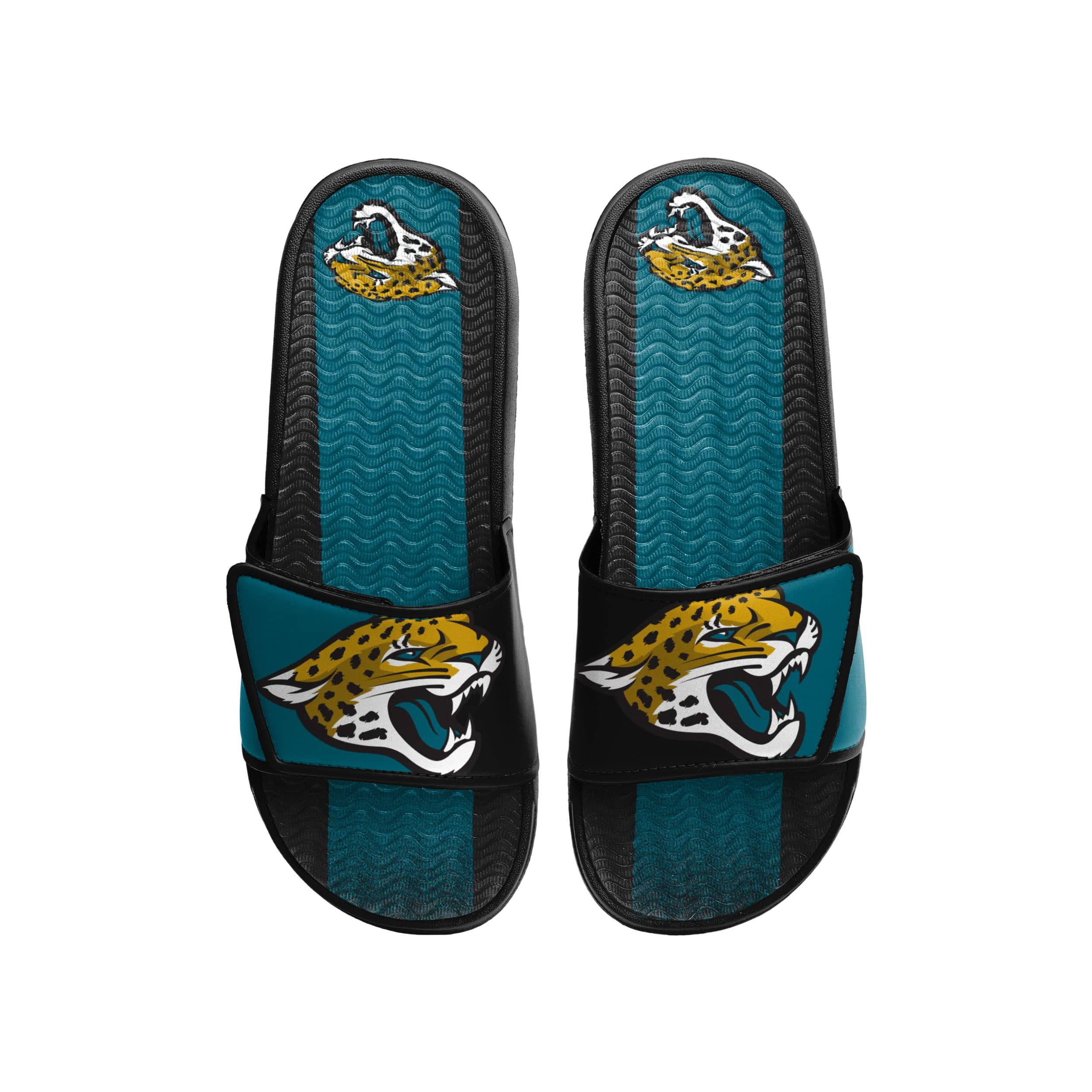 Jacksonville Jaguars NFL Mens Team Stripe Gel Slide - Image 2