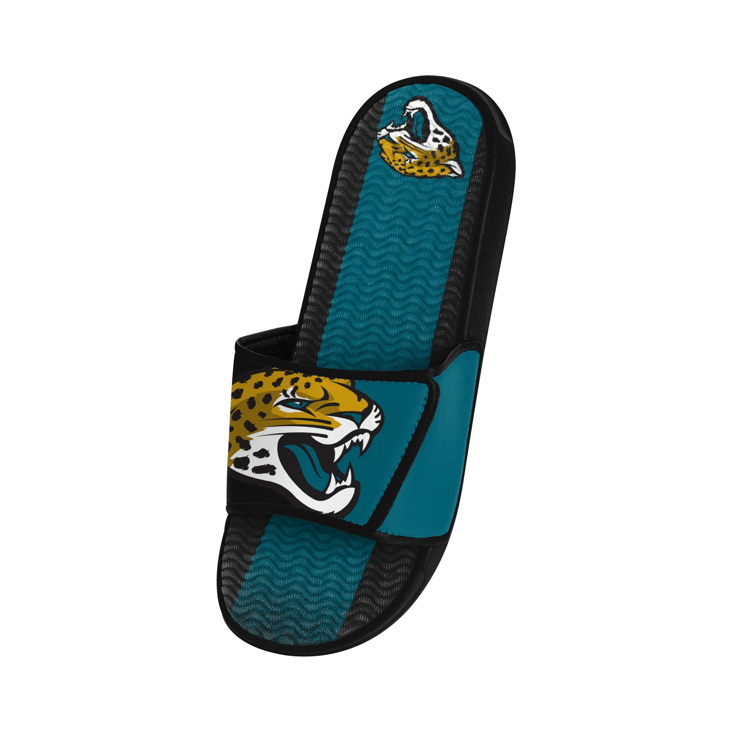 Jacksonville Jaguars NFL Mens Team Stripe Gel Slide - Image 3