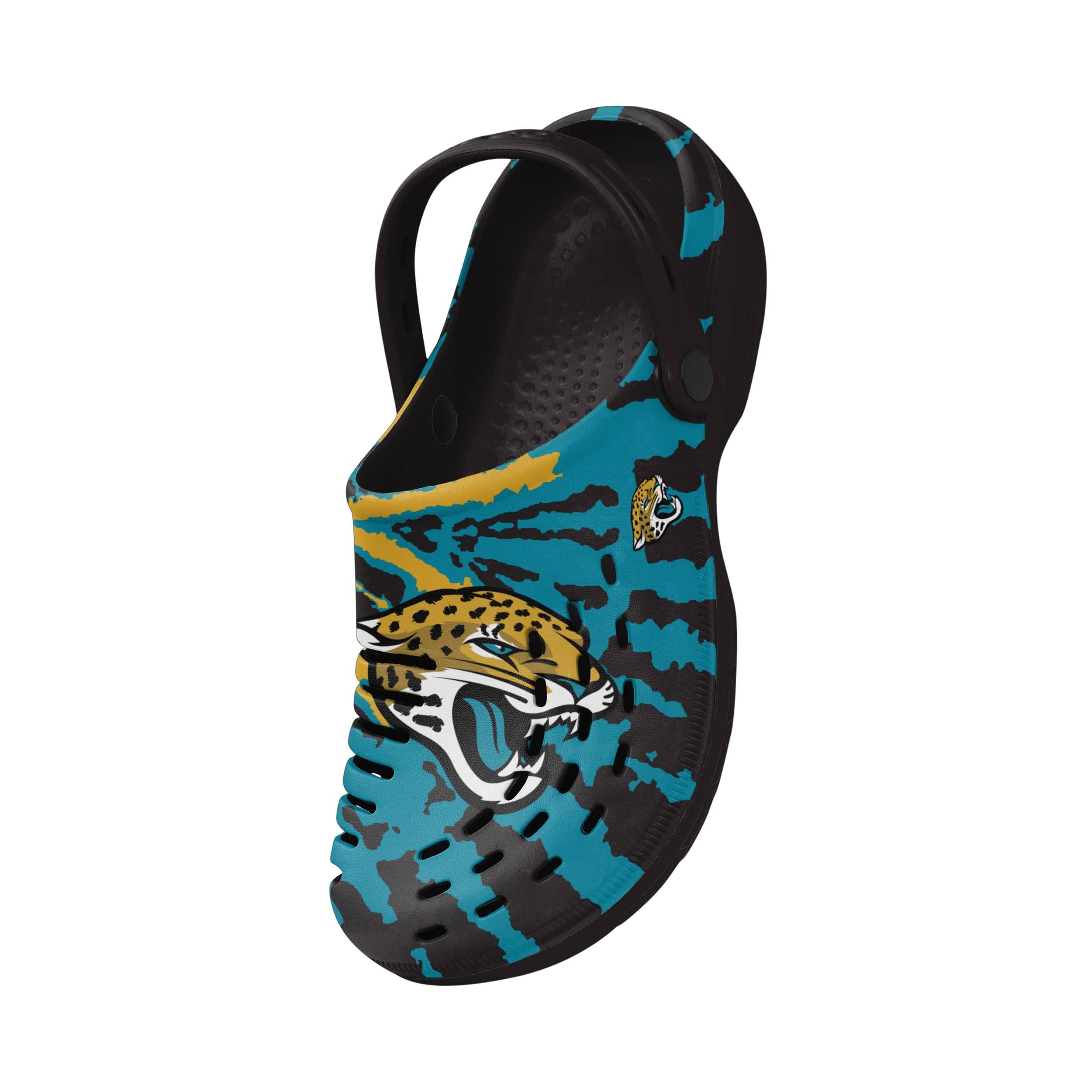 Jacksonville Jaguars NFL Mens Tie-Dye Clog With Strap - Image 3