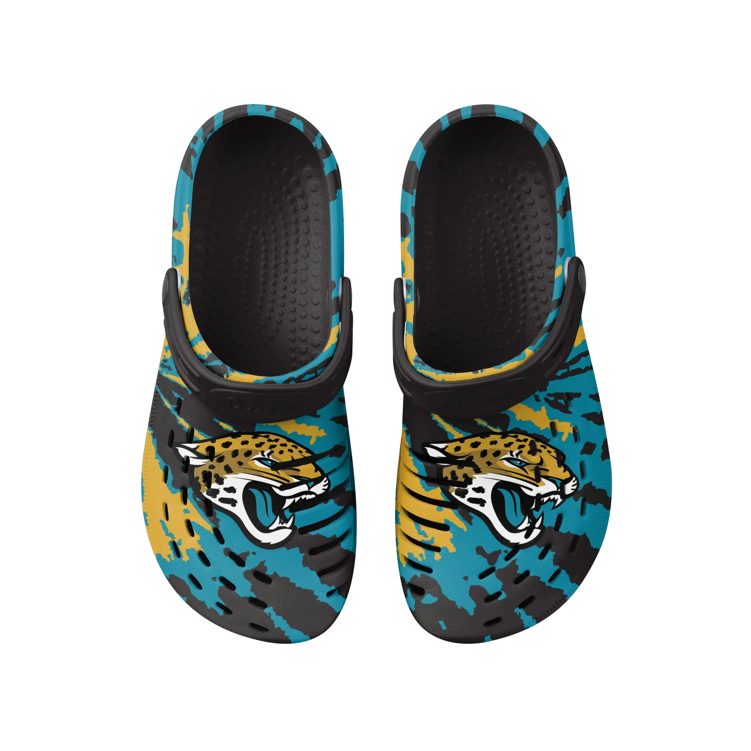 Jacksonville Jaguars NFL Mens Tie-Dye Clog With Strap - Image 4